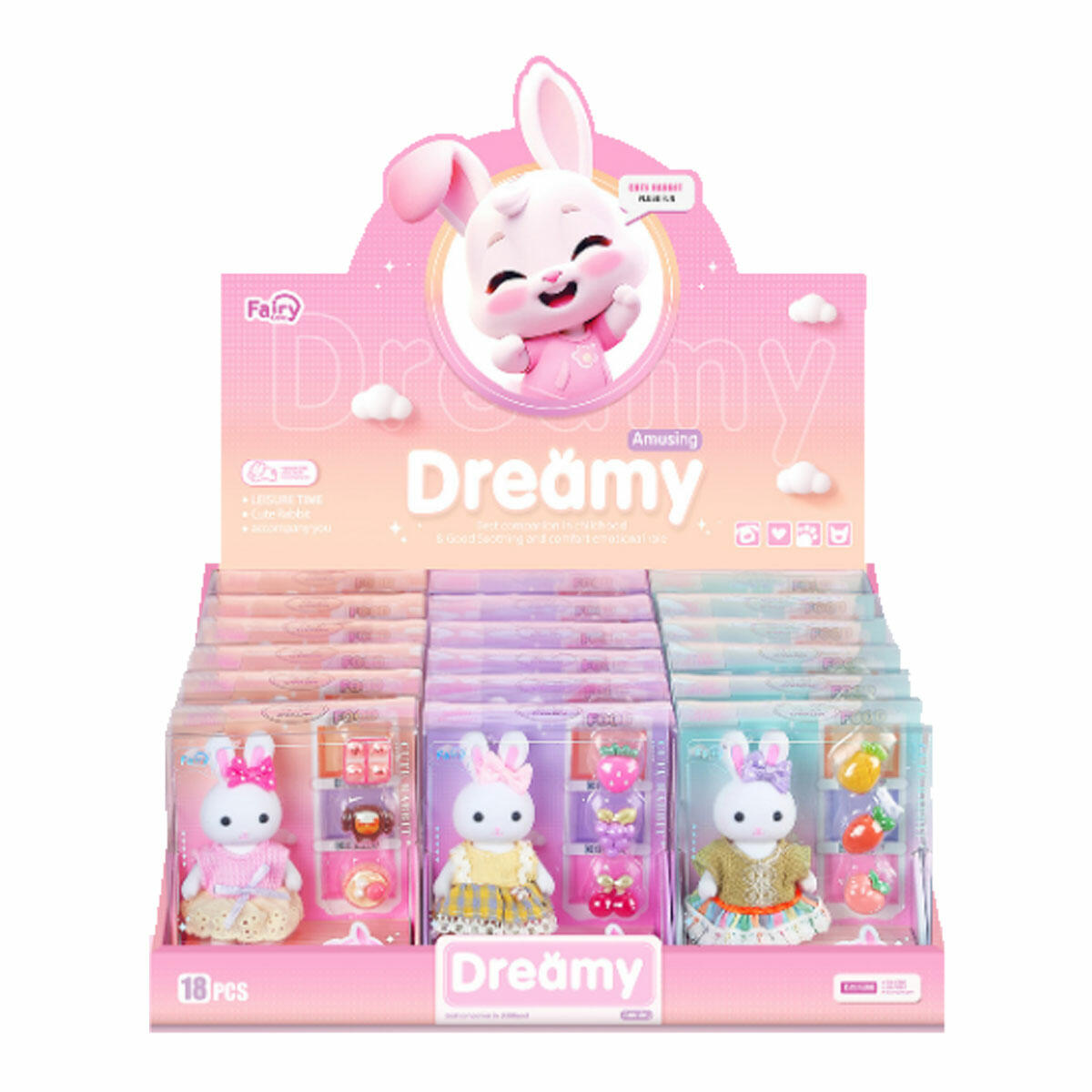 Bay Dreamy Aksesuarlı Tavşan Seti | Mini Figür ve Oyun Aksesuarları | 6 Farklı Asorti Model Seçeneği