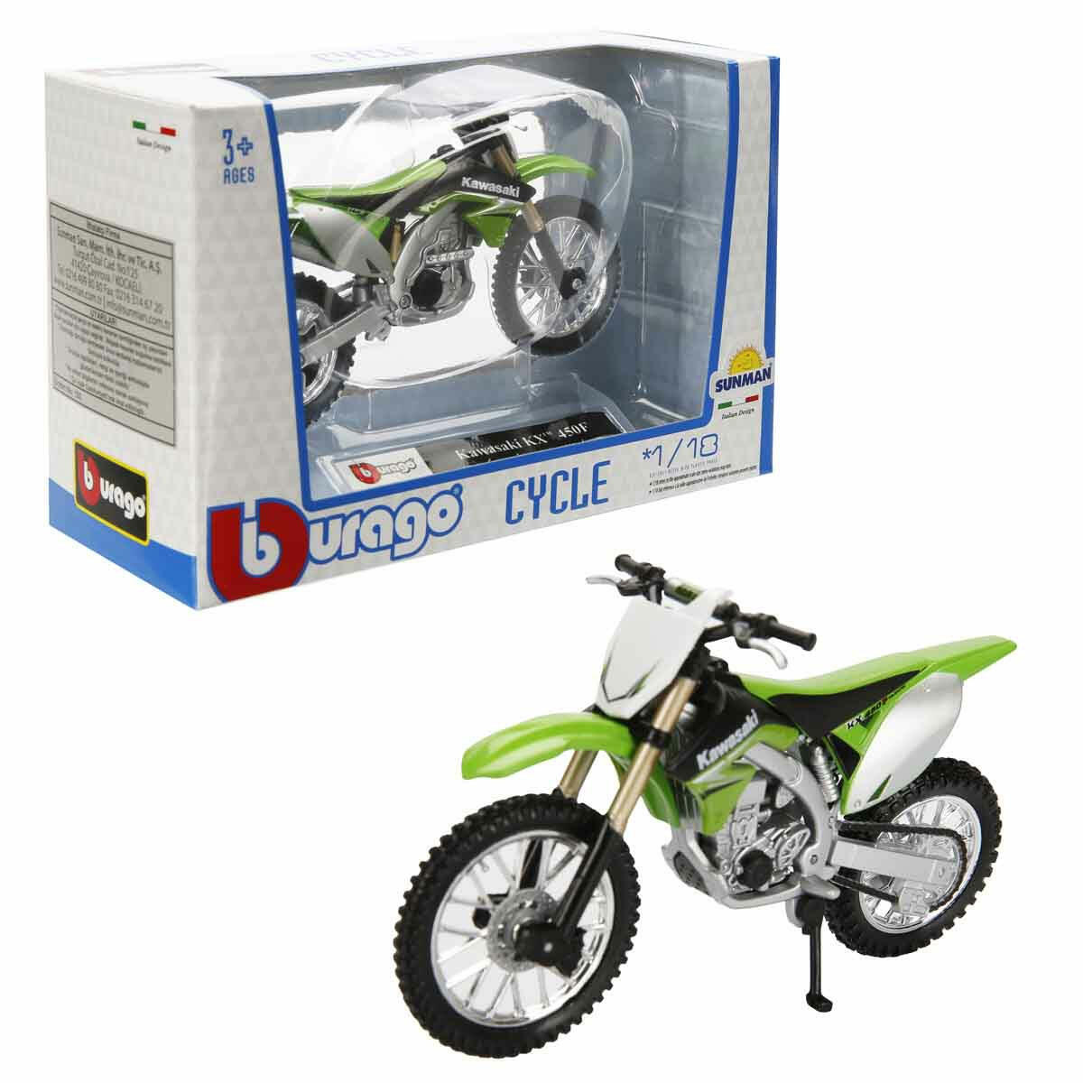 Bburago 1:18 Model Motosiklet – Gerçekçi Tasarım, Koleksiyonluk Metal Motor