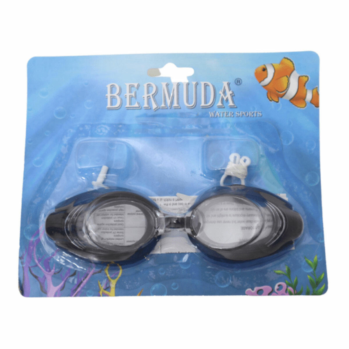 Bermuda Kulaklık + Deniz Gözlüğü – Su Sızdırmaz Silikon Yüzme Gözlüğü
