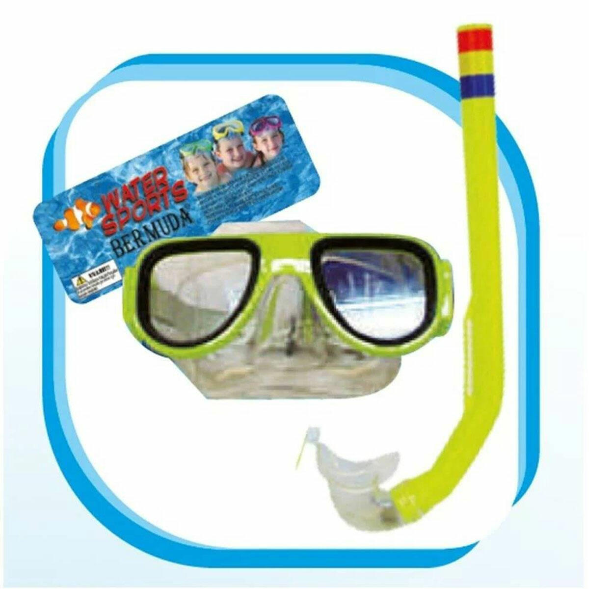 Bermuda Maske Şnorkel Set | Yumuşak Silikon Profesyonel Dalış ve Yüzme Seti | Mavi Ergonomik Deniz Gözlüğü ve Şnorkel Takımı