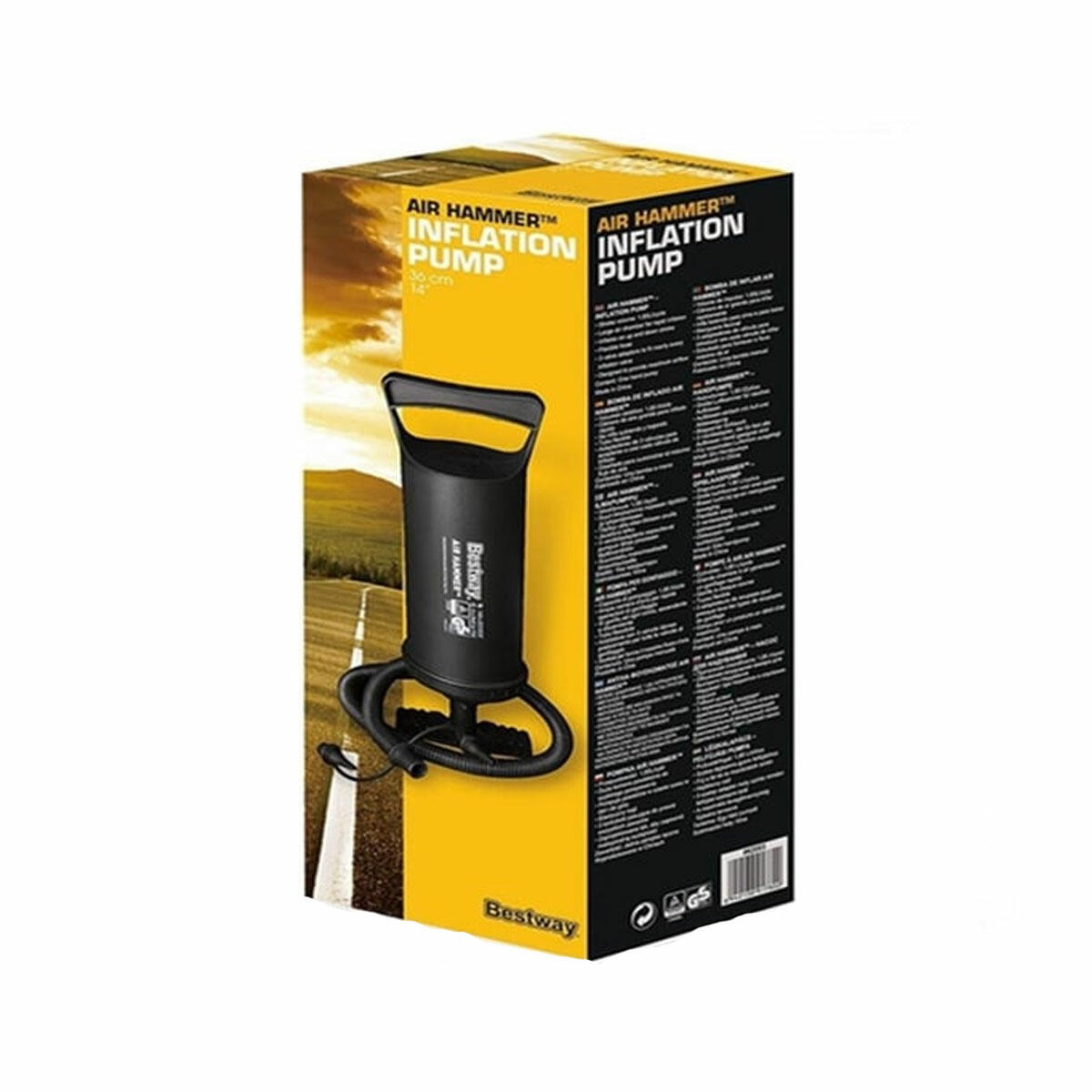 Bestway Air Hammer Çift Fonksiyonlu El Pompası 36 cm | Hızlı Şişirme ve İndirme Özellikli Dayanıklı Pompa