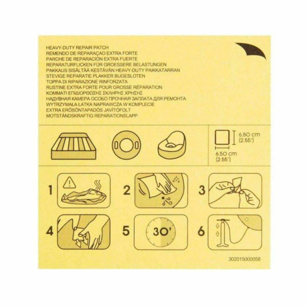 Bestway® Dayanıklı Tamir Yama Seti (10’lu Paket) | Su Geçirmez Şişme Ürün Tamir Kiti | Havuz ve Şişme Yatak Yaması