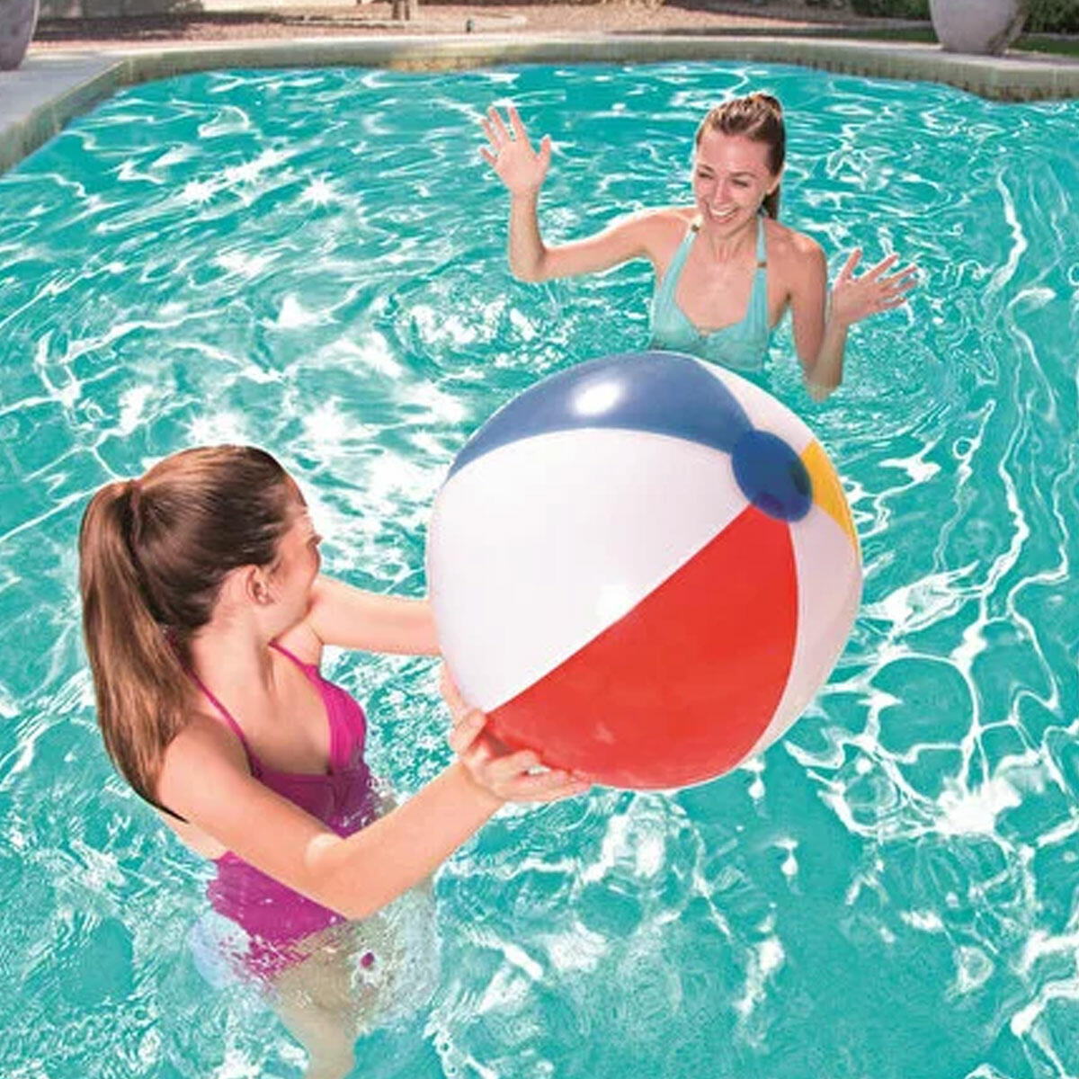 Bestway Deniz Topu 51 Cm | Water Polo Summer Essential™ Plaj ve Havuz Topu | Çocuklar İçin Dayanıklı PVC Retro Su Oyuncağı