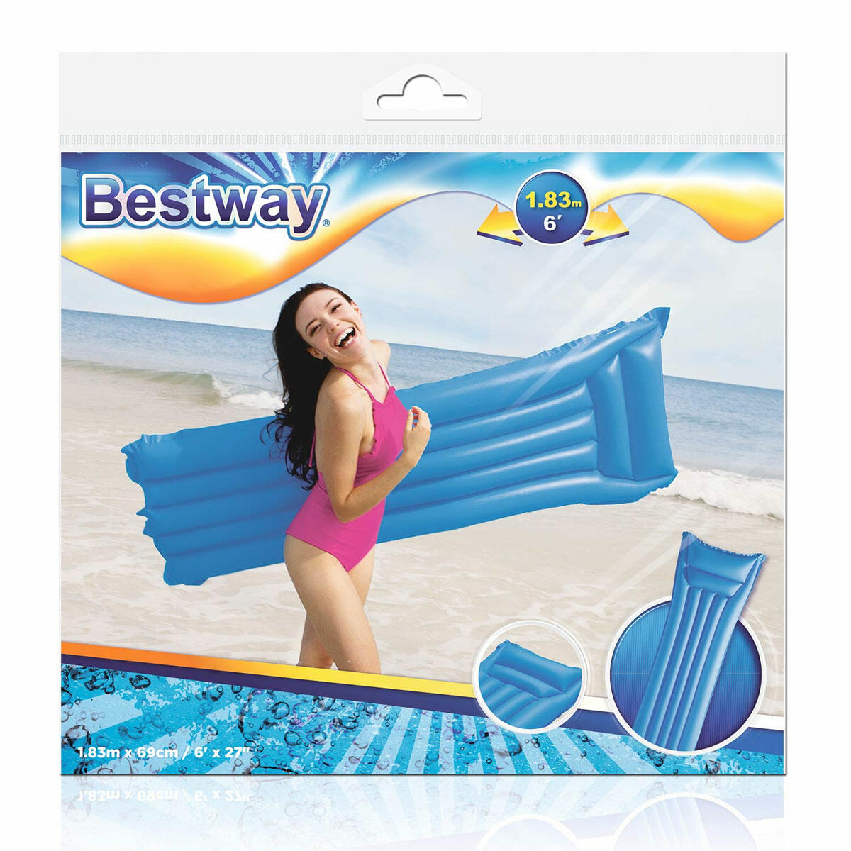 Bestway Deniz Yatağı Ekonomik – 183x69 cm Şişme Yüzme ve Su Yatağı