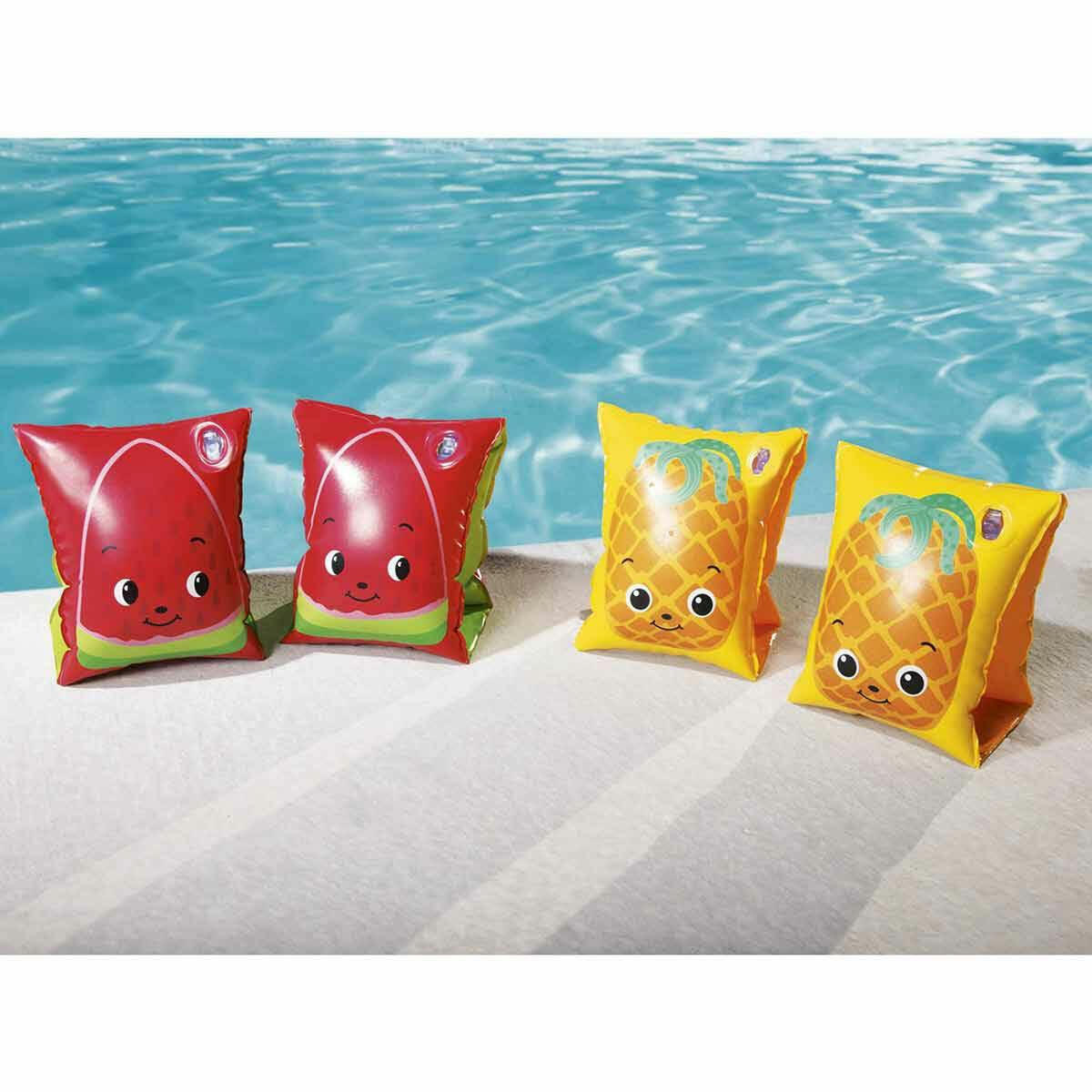 Bestway Meyve Desenli Kolluk | 3-6 Yaş Çocuklar İçin Dayanıklı PVC Yüzme Güvenliği