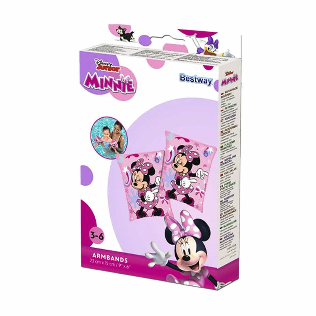 Bestway® Minnie Mouse Çocuk Kolluğu | 25x15 cm Güvenli Yüzme Yardımcısı | Lisanslı Disney Minnie Mouse Deniz ve Havuz Aksesuarı