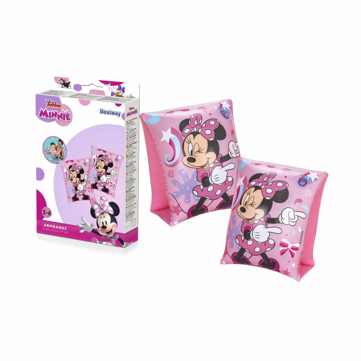 Bestway® Minnie Mouse Çocuk Kolluğu | 25x15 cm Güvenli Yüzme Yardımcısı | Lisanslı Disney Minnie Mouse Deniz ve Havuz Aksesuarı