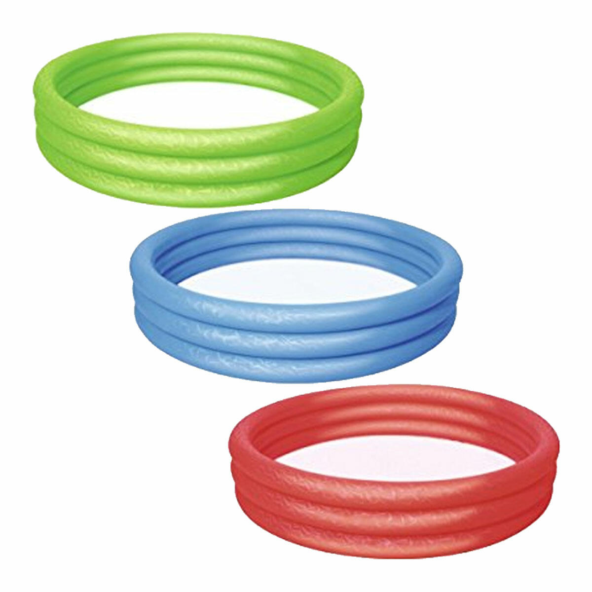 Bestway® Renkli Çocuk Havuzu 152 cm | 3 Bölmeli Şişme Bahçe Havuzu | Çocuklar İçin Dayanıklı ve Güvenli Serinleme Havuzu