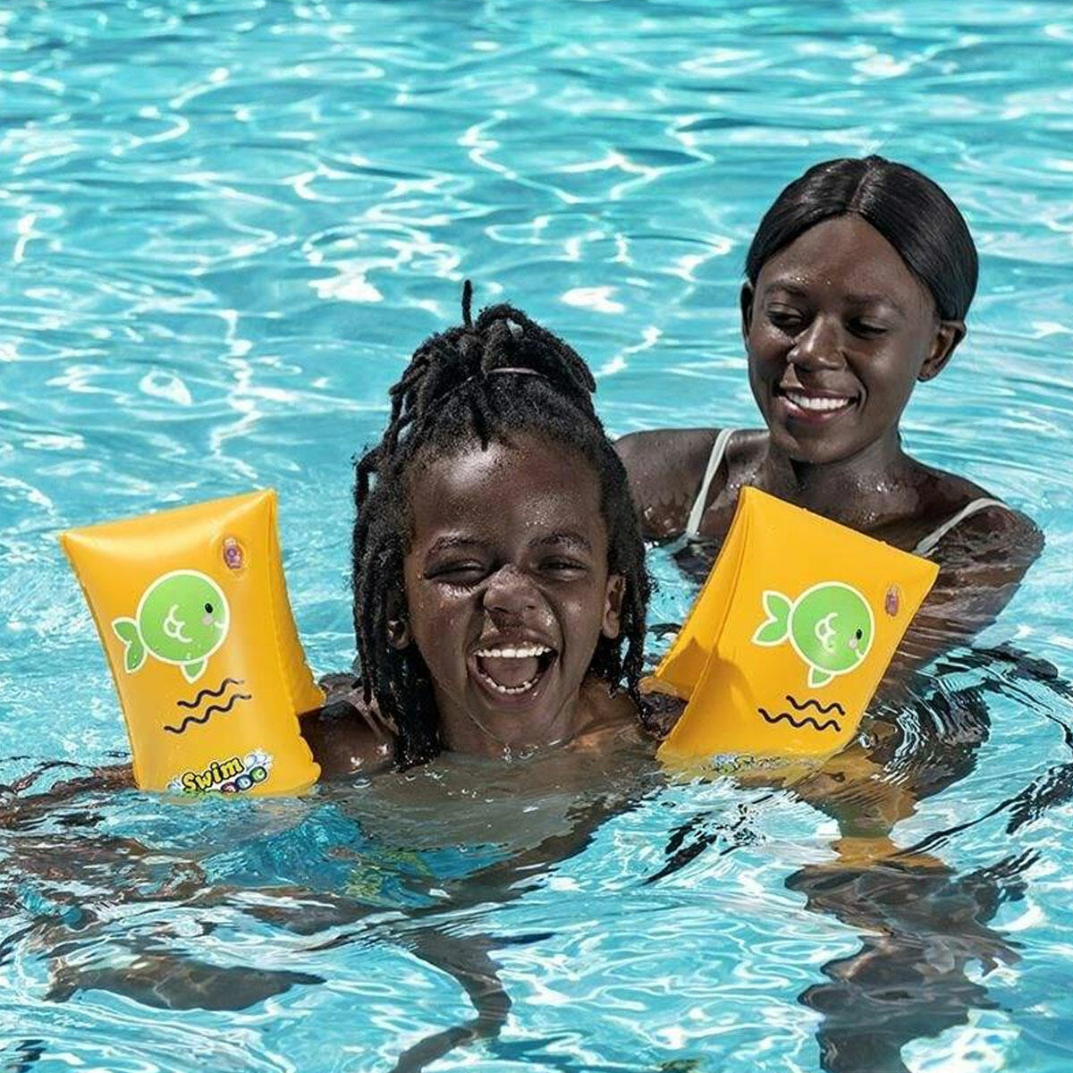 Bestway Swim Safe ABC™ WonderSplash™ Şişme Kolluk | Step C Yüzme Eğitimi Yardımcısı | Çocuklar İçin Çift Hava Çemberli Güvenli Yüzme Kolluğu