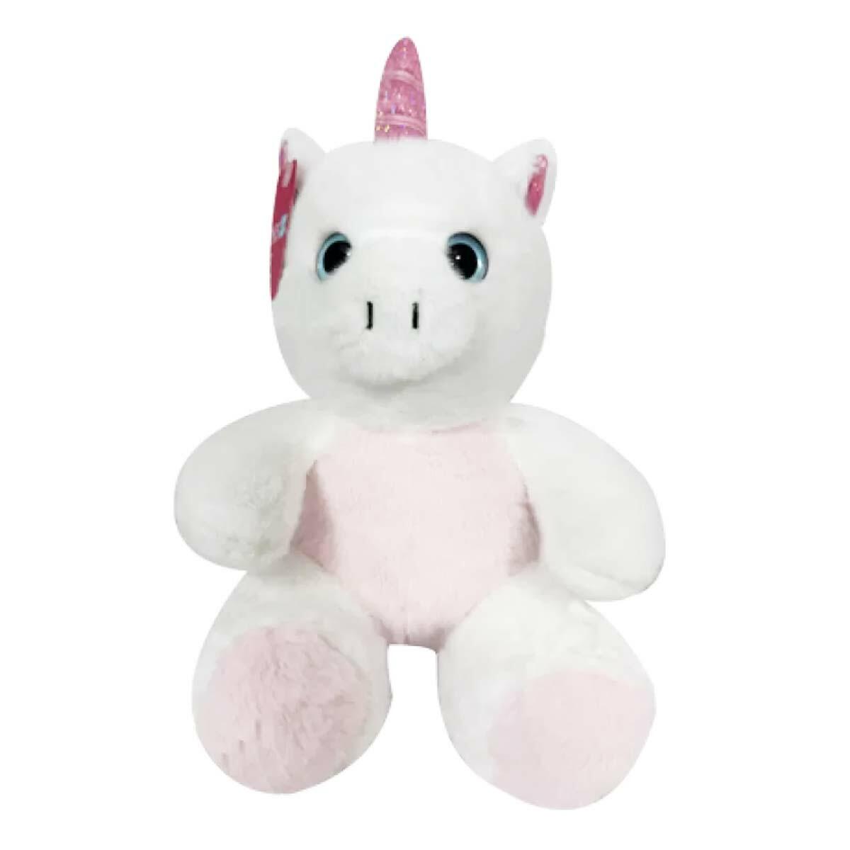 Beyaz Pelüş Unicorn 30 cm | Welsoft Dokulu Sihirli Dost | Güvenli Ve Yıkanabilir Uyku Arkadaşı