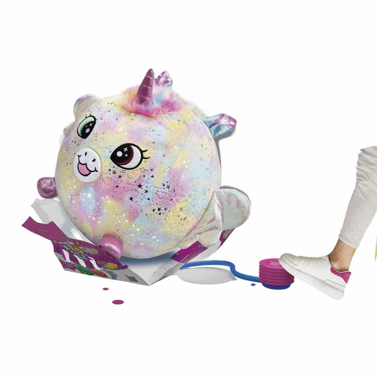 Biggies Şişme Peluş Unicorn XXL Shiny Corns S2 – Dev Boy Şişebilir Pelüş Unicorn