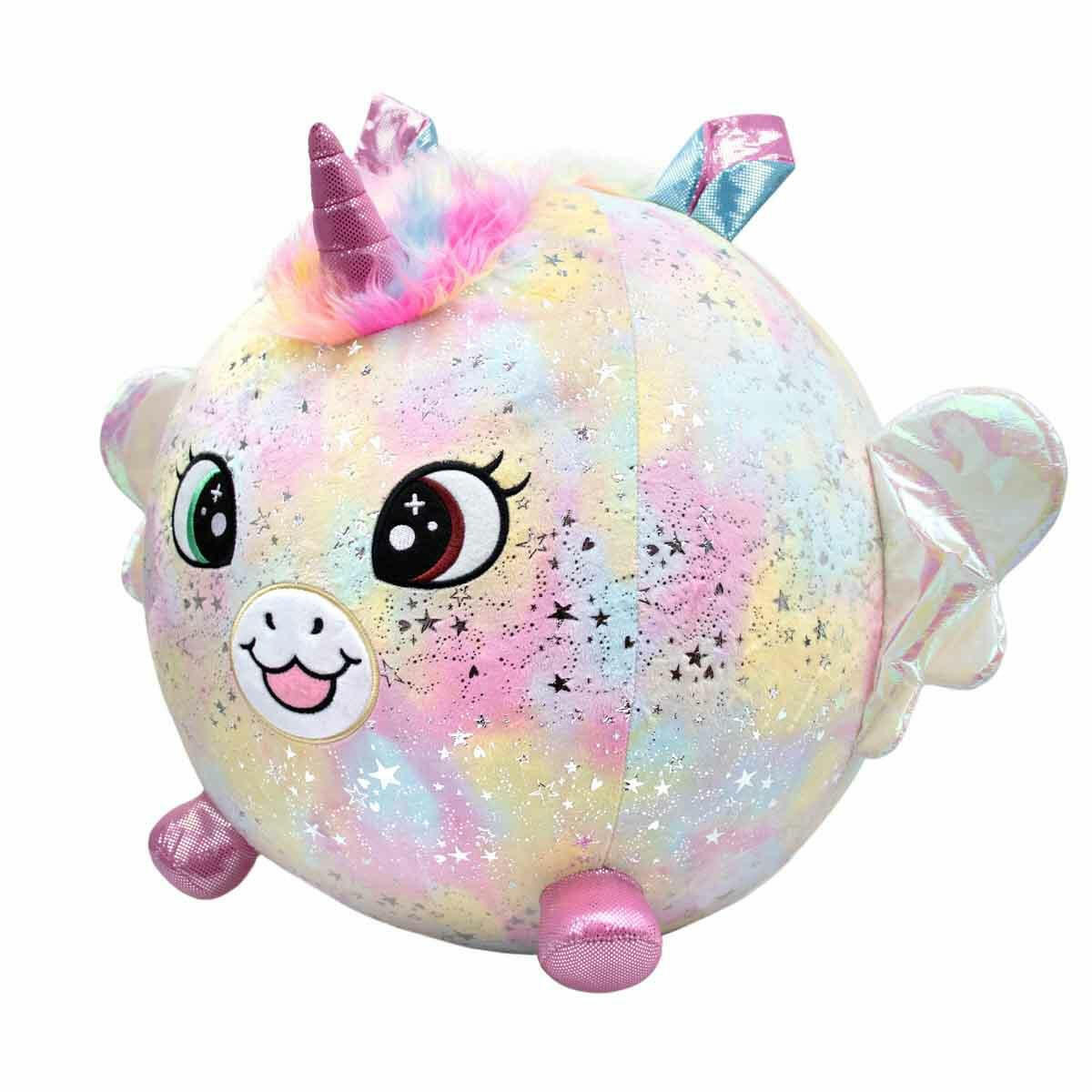 Biggies Şişme Peluş Unicorn XXL Shiny Corns S2 – Dev Boy Şişebilir Pelüş Unicorn