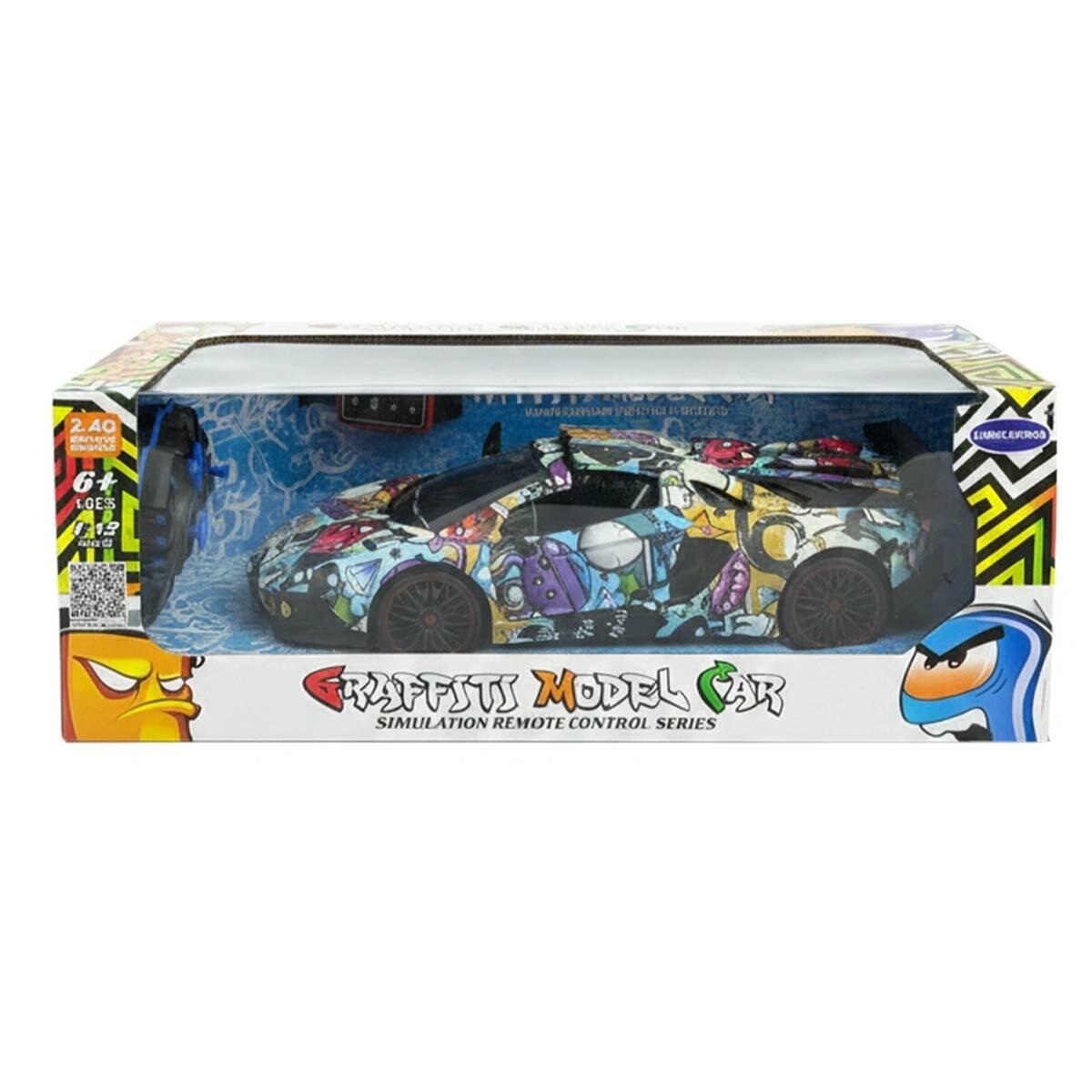 Bilekten Kontrol Grafitti Araba | 1:12 Ölçekli Şarjlı Yarış Aracı | 2.4 GHz Uzaktan Kumandalı Spor Araba