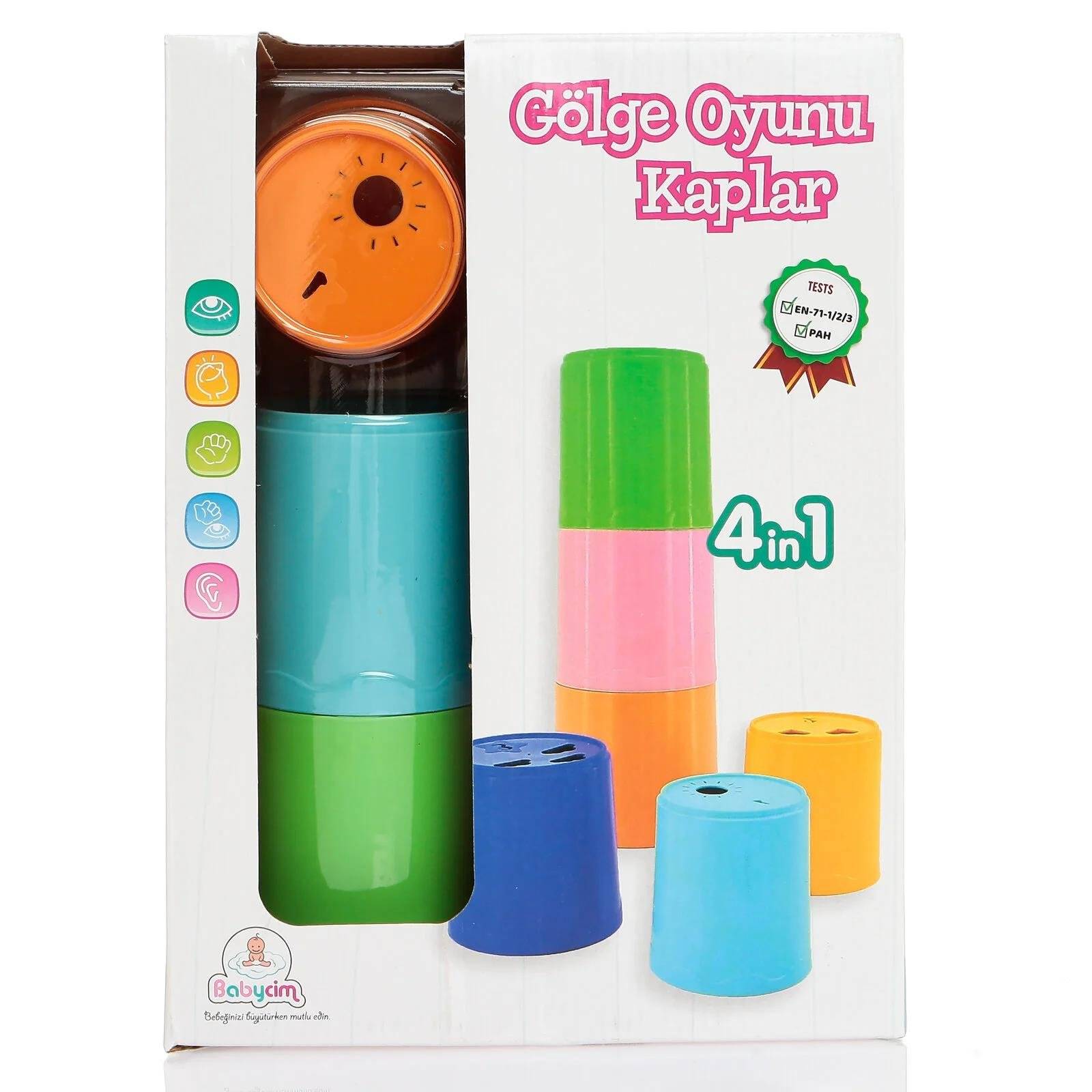 Birlik Oyuncak  4ü 1 Arada  Gölge Oyunu Kaplar