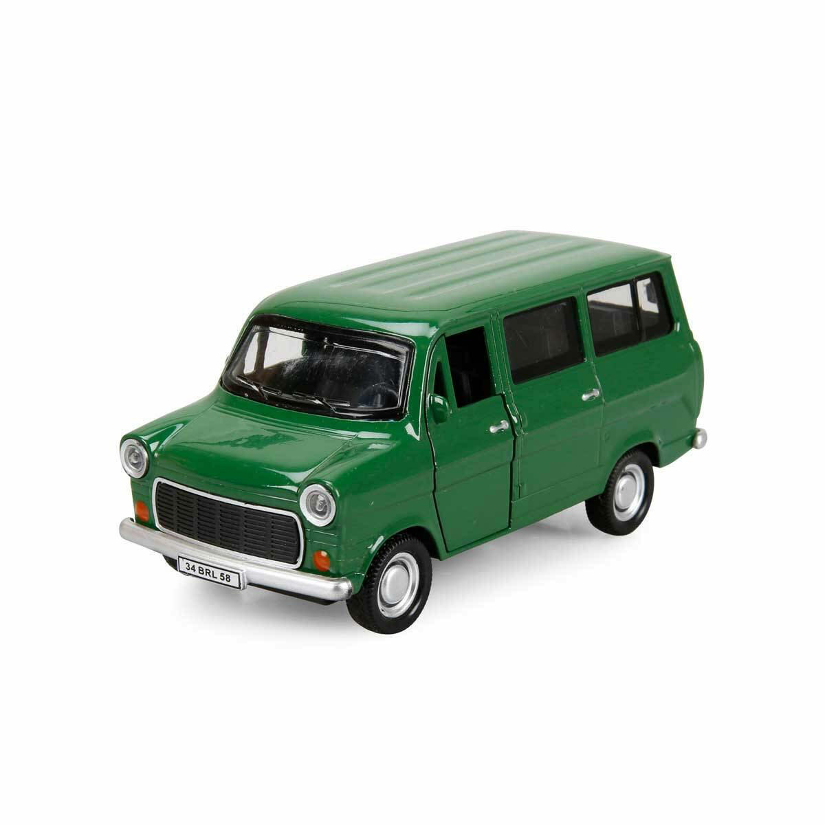 Birlik Oyuncak Metal Çek Bırak Ford Minibüs – Die-Cast Model Araba 11,5 cm