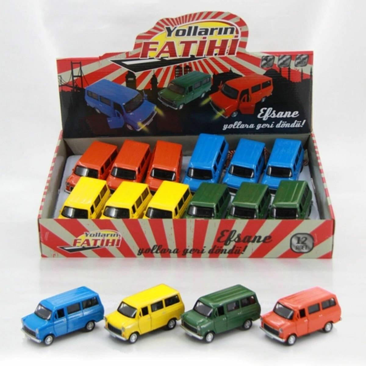 Birlik Oyuncak Metal Çek Bırak Ford Minibüs – Die-Cast Model Araba 11,5 cm