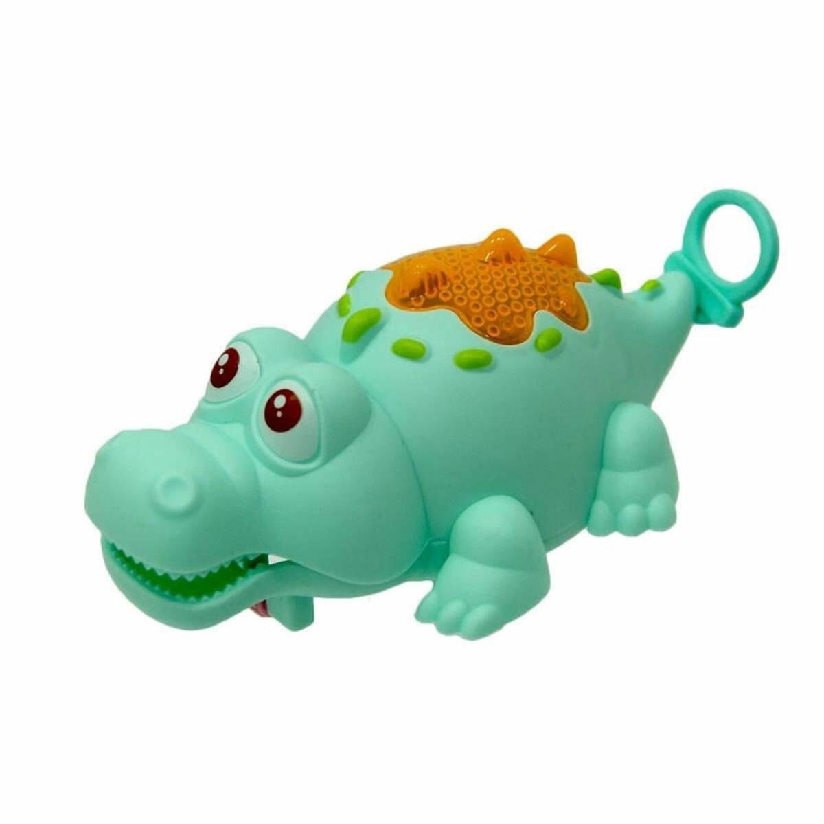 Birlik Oyuncak Pilli Işıklı Çekmeli Timsah | Hareketli ve Renkli Işıklı Hayvan Figürü | Çocuklar İçin Eğitici ve Eğlenceli İnteraktif Oyuncak