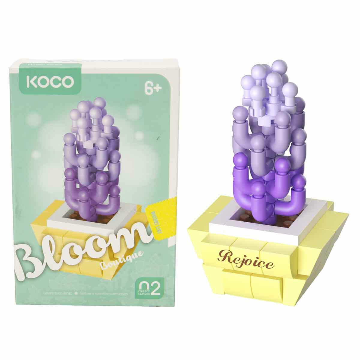 Bloom Boutique Sukulent Saksı Çiçekleri 3D Puzzle | KOCO Mini İnşaat Blokları ve Koleksiyonluk Çiçek Serisi