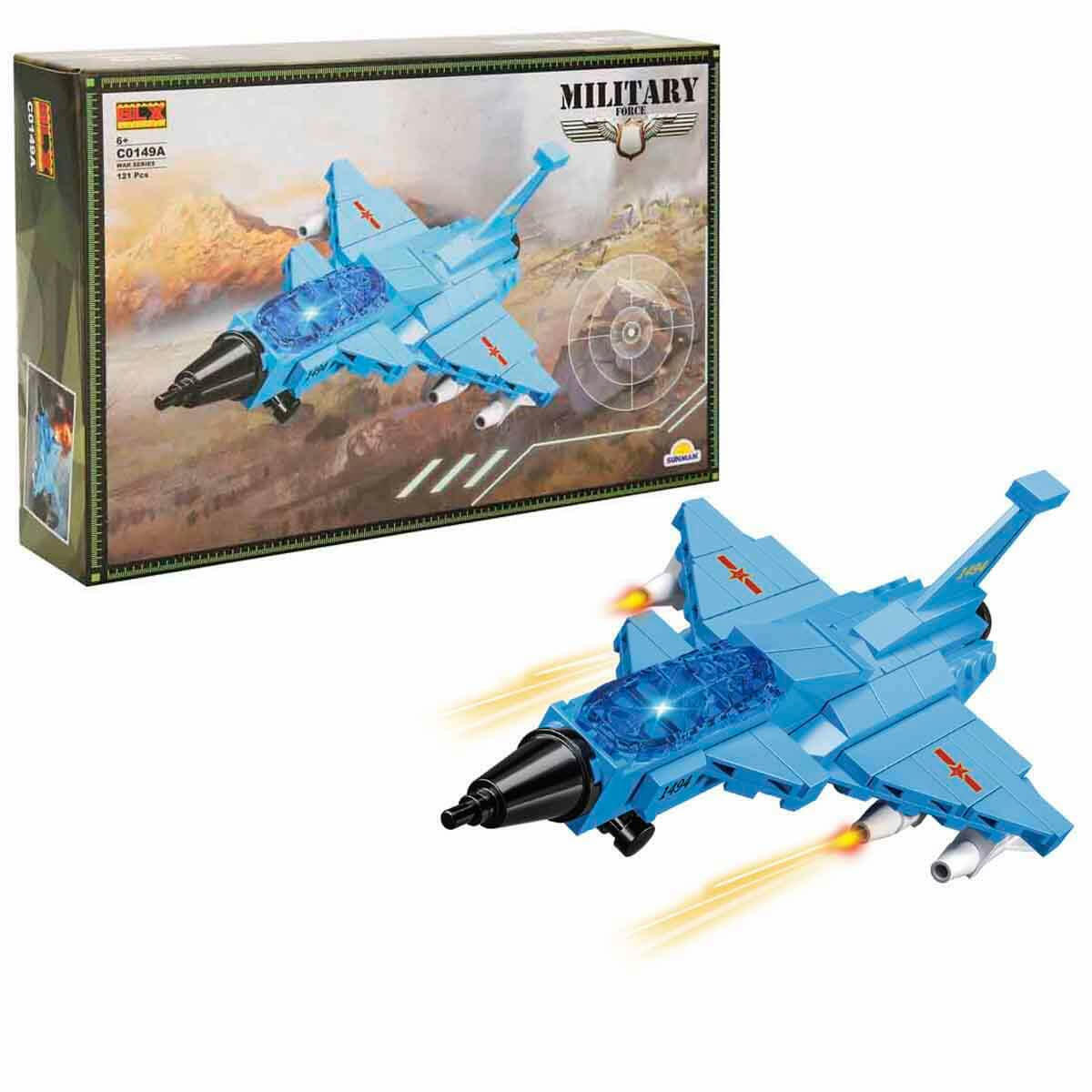 BLX Askeri Hava Kuvvetleri Blok Yapı Setleri | 8 Farklı Hava Aracı Modeli | Teknik Detaylı Eğitici Yapı Seti