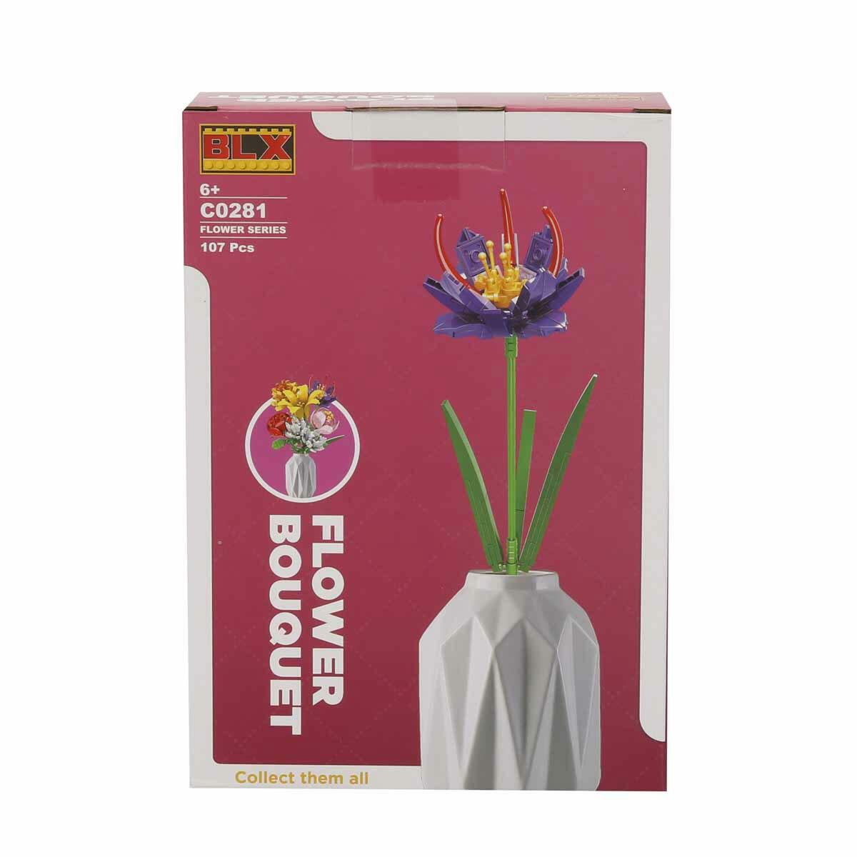 BLX Çiçek Buketleri Yapım Blokları | Dekoratif Yapay Çiçek Seti | Solmayan Çiçek Tasarımları ve Hobi Seti