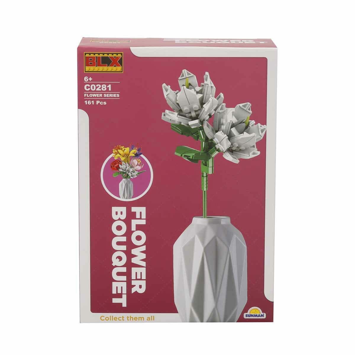 BLX Çiçek Buketleri Yapım Blokları | Dekoratif Yapay Çiçek Seti | Solmayan Çiçek Tasarımları ve Hobi Seti