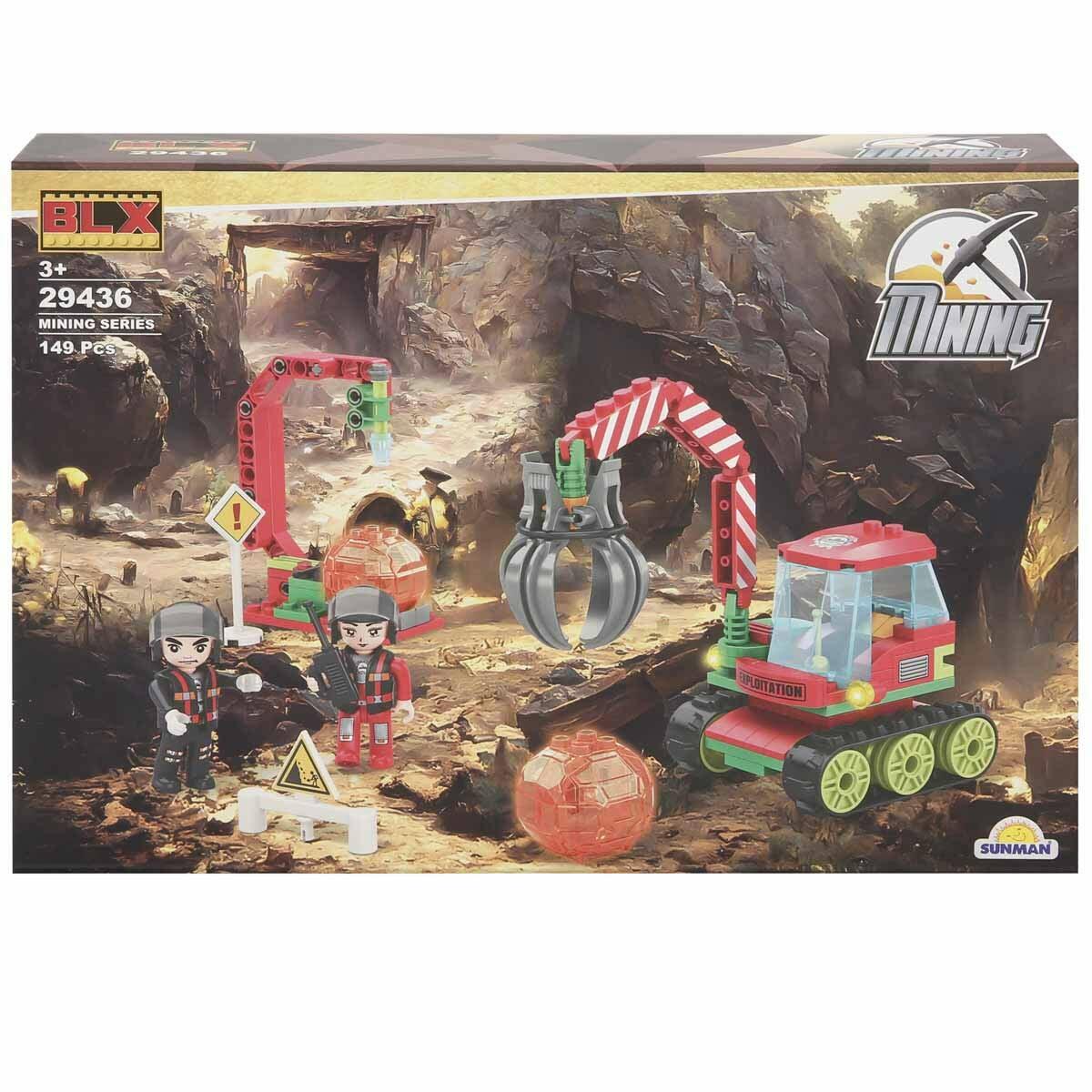 BLX Mining Altın Madeni Çalışması | 149 Parça Yapım Seti | Detaylı Madencilik Ve İnşa Oyun Seti