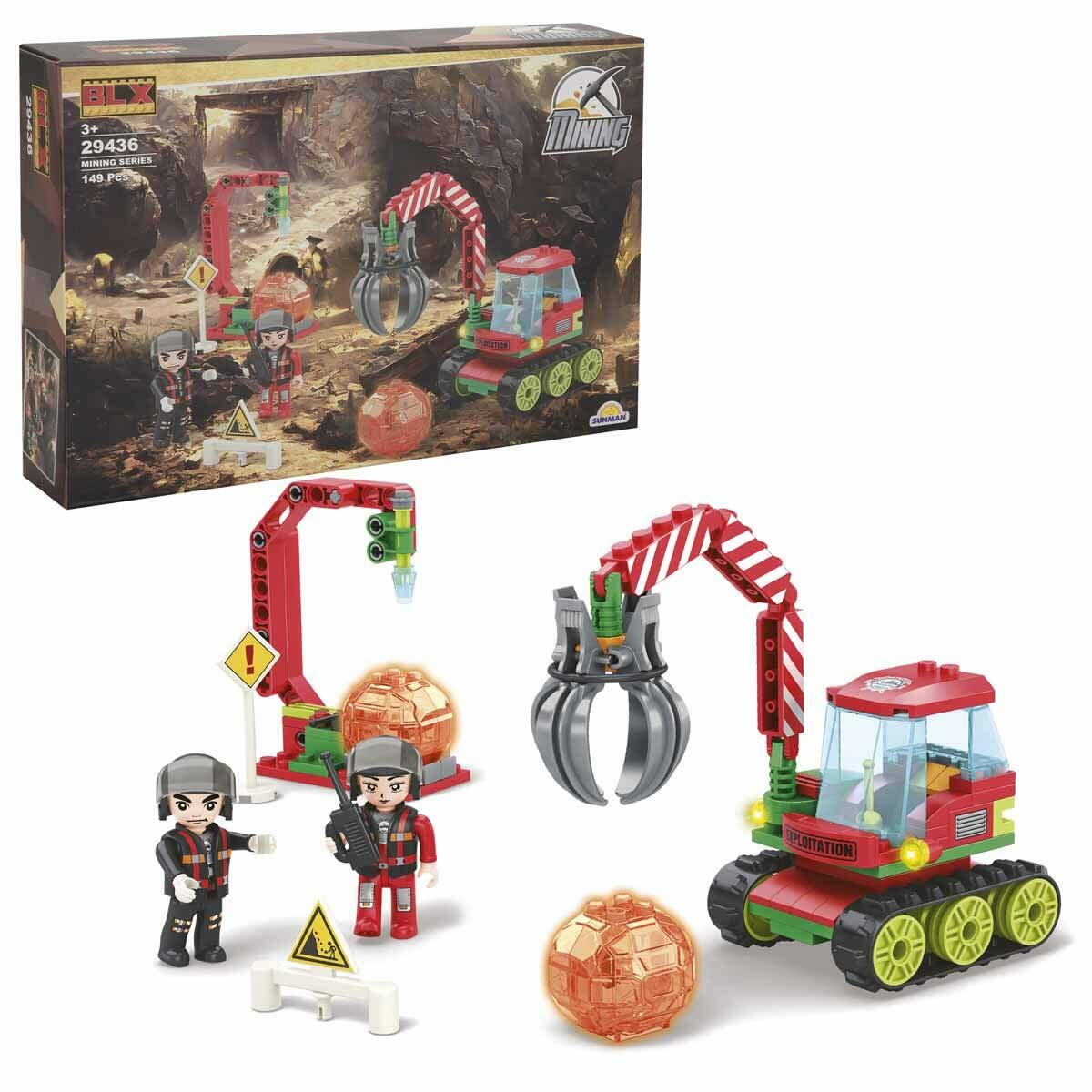 BLX Mining Altın Madeni Çalışması | 149 Parça Yapım Seti | Detaylı Madencilik Ve İnşa Oyun Seti