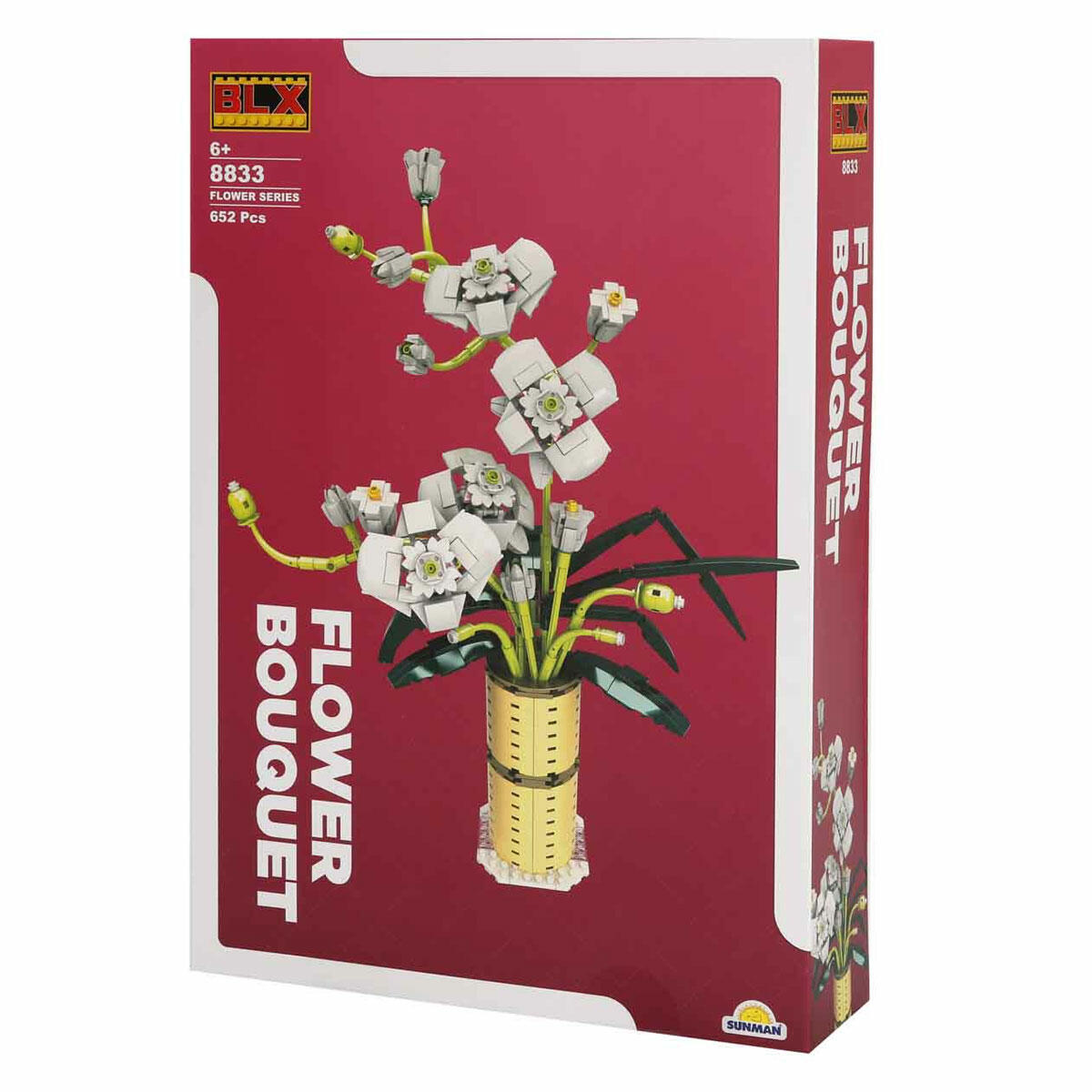 BLX Yaz Orkidesi Buketi 652 Parça Yapım Seti | Dekoratif Çiçek Buketi ve Saksı | Yetişkinler ve Çocuklar İçin Hobi Kiti