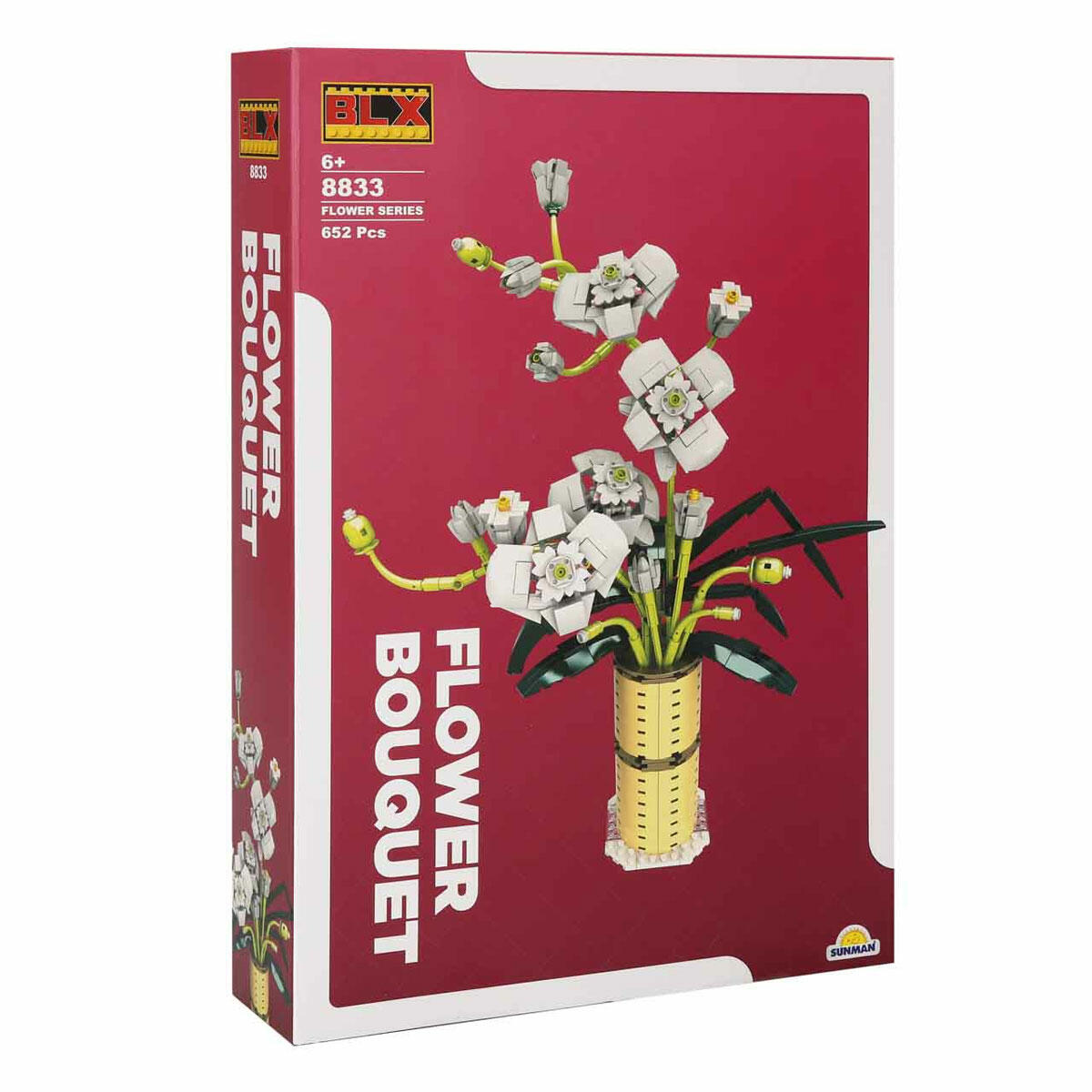 BLX Yaz Orkidesi Buketi 652 Parça Yapım Seti | Dekoratif Çiçek Buketi ve Saksı | Yetişkinler ve Çocuklar İçin Hobi Kiti