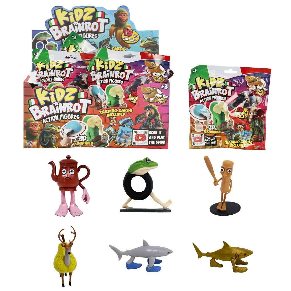 Kidz Brainrot 3D Sürpriz Figür Paketi | 19 Farklı Koleksiyon Karakteri | Altın Figür Şanslı Gizemli Paket