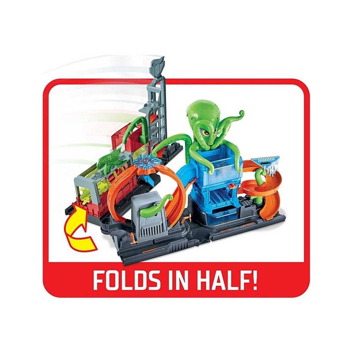 Hot Wheels Dev Ahtapot ile Araba Yıkama Oyun Seti