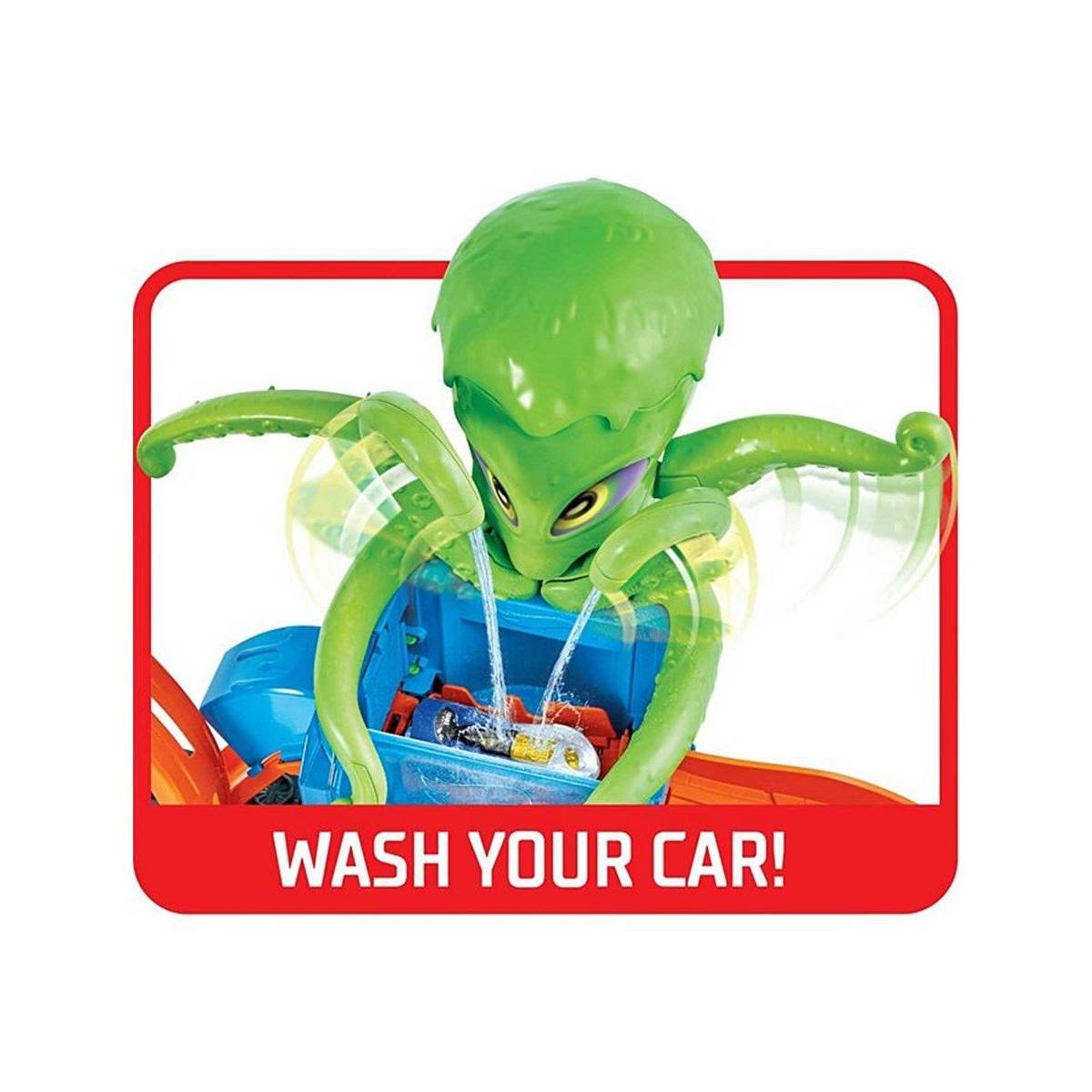 Hot Wheels Dev Ahtapot ile Araba Yıkama Oyun Seti