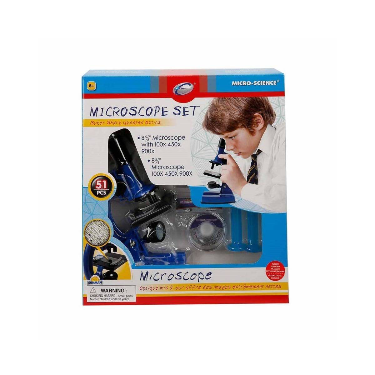 Sunman Oyuncak Bilim ve Mikroskop Seti 51 Parça