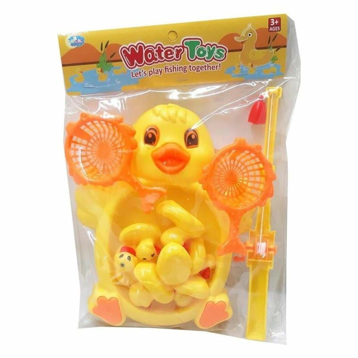 Büyük Havuzlu Civciv Yakalama Oyunu | Mıknatıslı 11 Parça Balık Oltası Seti | Eğitici Su ve Beceri Oyuncağı