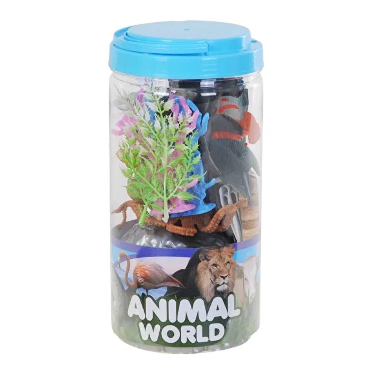 Büyük Kutuda Deniz Hayvanları Seti | 15 Parça Okyanus Macerası | Feyza Oyuncak Su Altı Dünyası