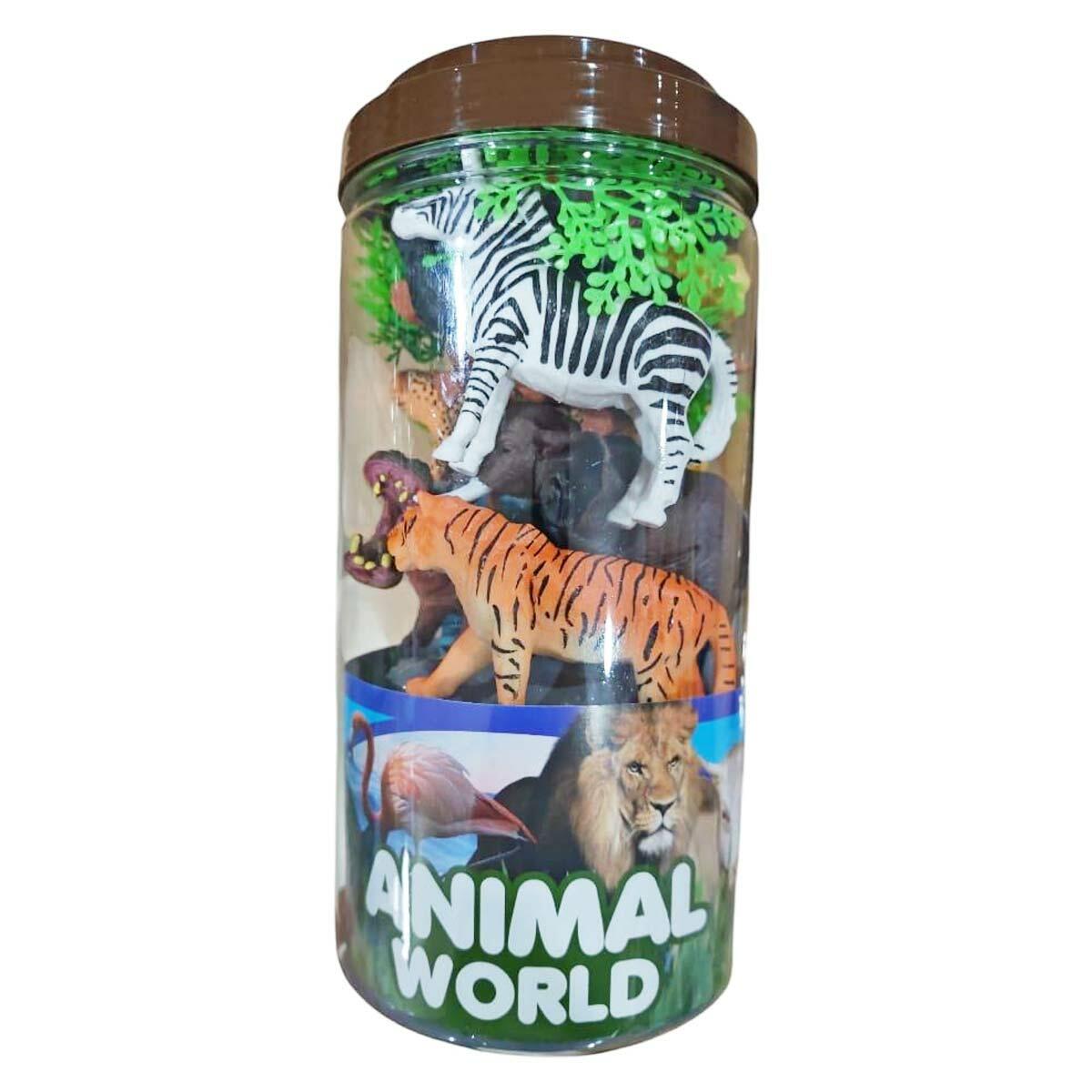 Büyük Kutuda Vahşi Hayvanlar Seti | 9 Parça Safari Figür Seti | Feyza Oyuncak Yaban Hayatı Serisi