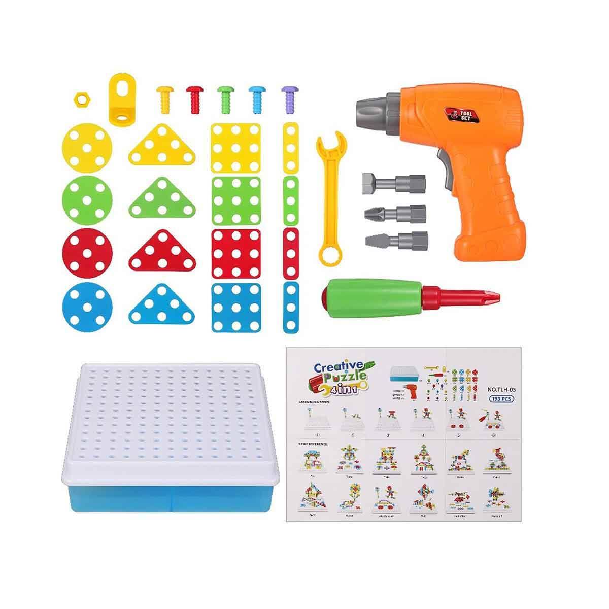 3D Eğitici Matkap Seti - Hayvanlar