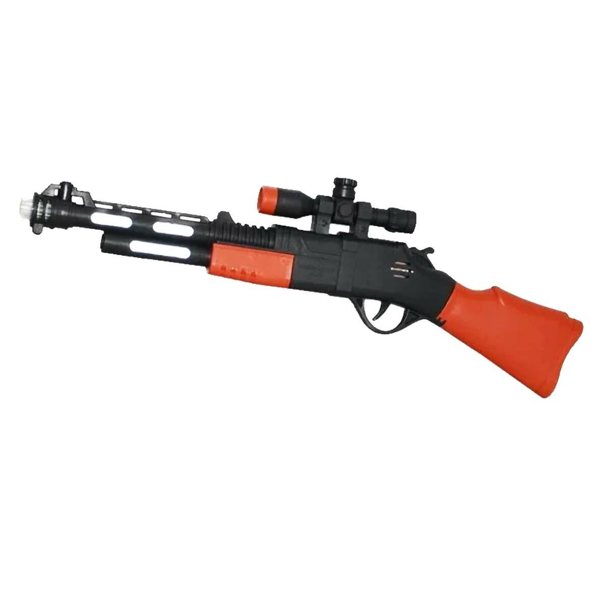 Canali Oyuncak Işıklı Sesli Pilli Tüfek | 44 CM Taktik Oyun Seti | Efektli Oyuncak Silah