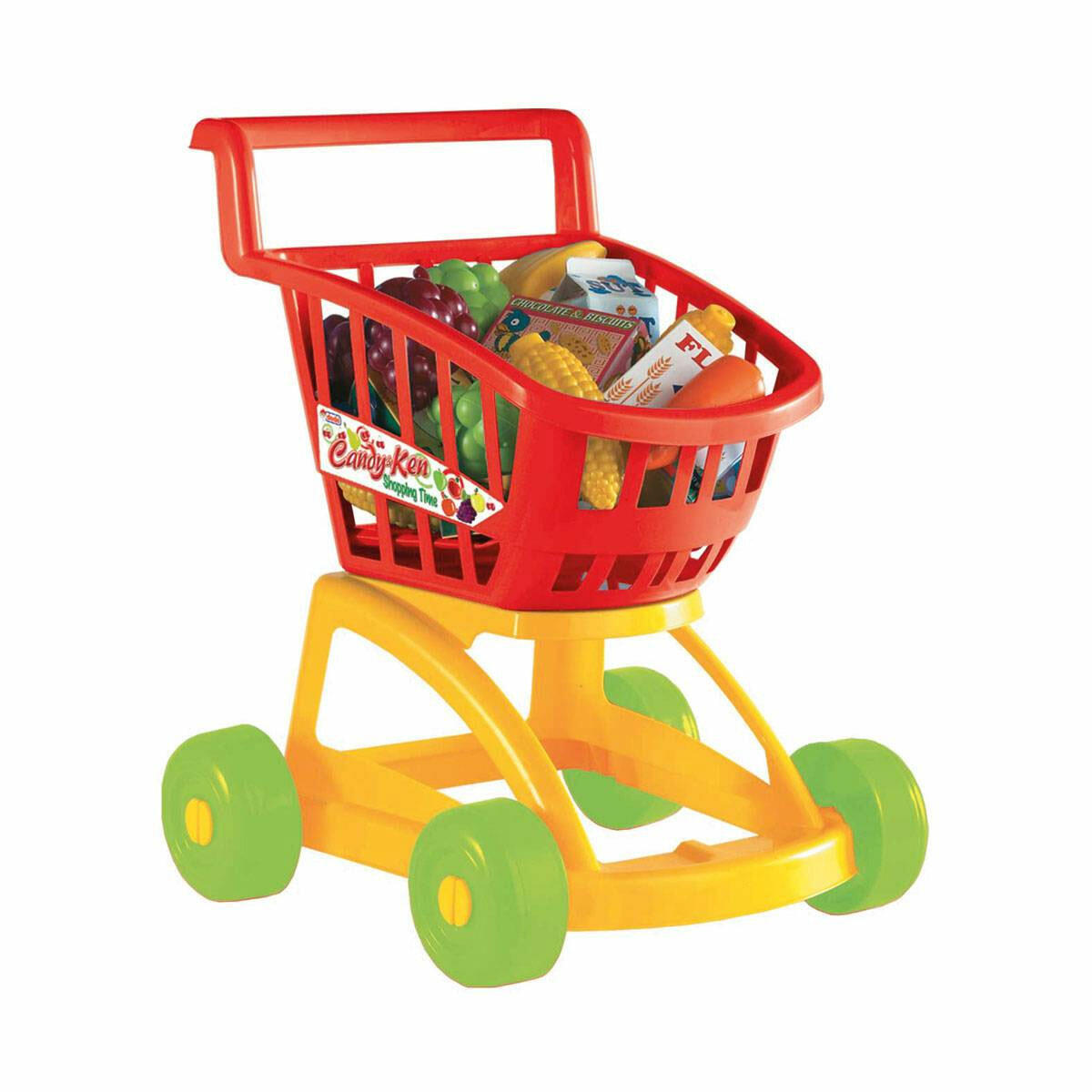 Candy ve Ken Dolu Market Alışveriş Arabası | Rol Yapma Oyunuyla El-Göz Koordinasyonu Geliştirme