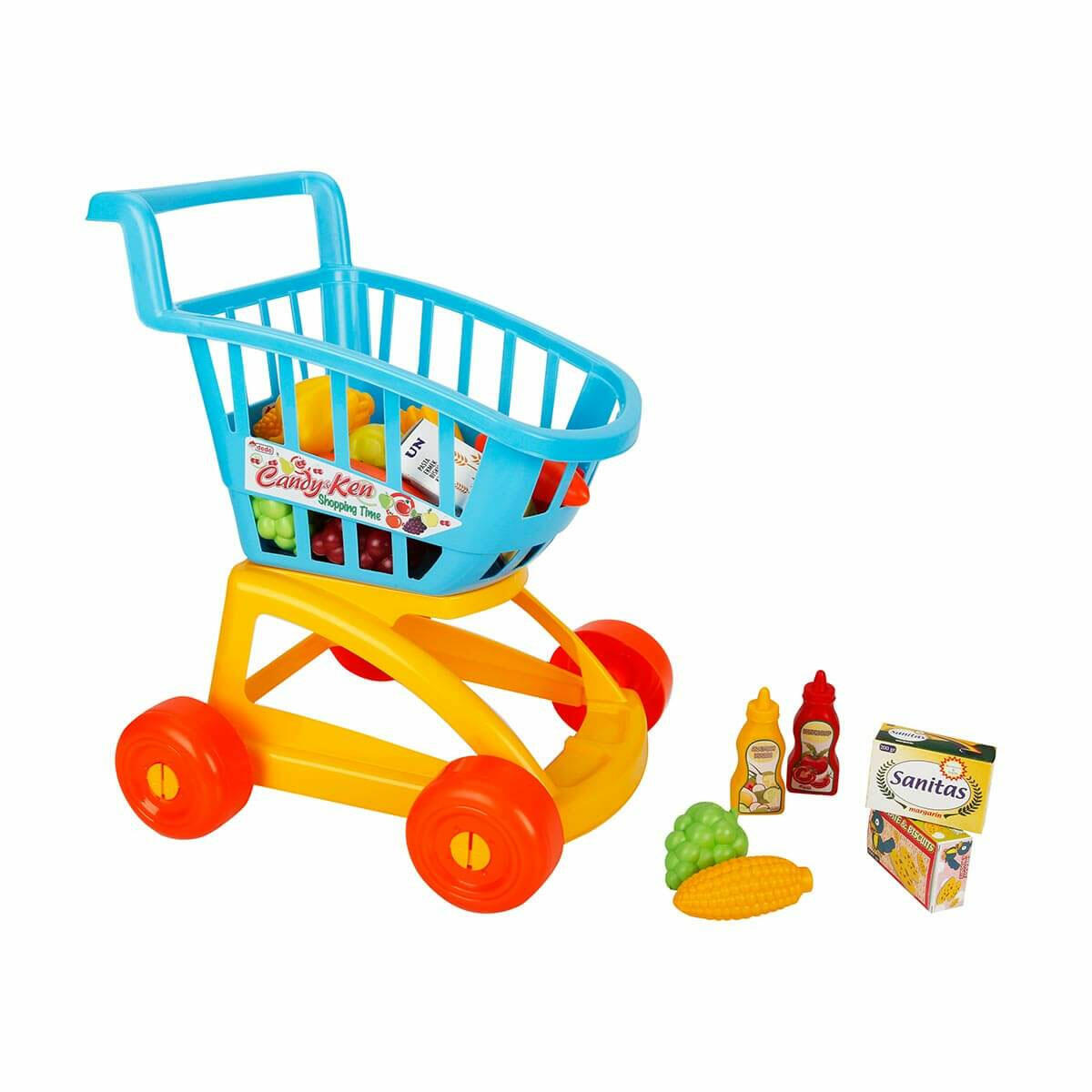 Candy ve Ken Dolu Market Alışveriş Arabası | Rol Yapma Oyunuyla El-Göz Koordinasyonu Geliştirme