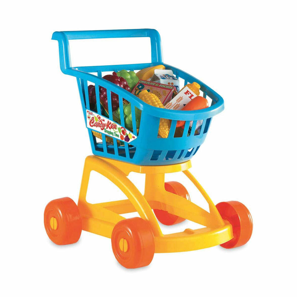 Candy ve Ken Dolu Market Alışveriş Arabası | Rol Yapma Oyunuyla El-Göz Koordinasyonu Geliştirme