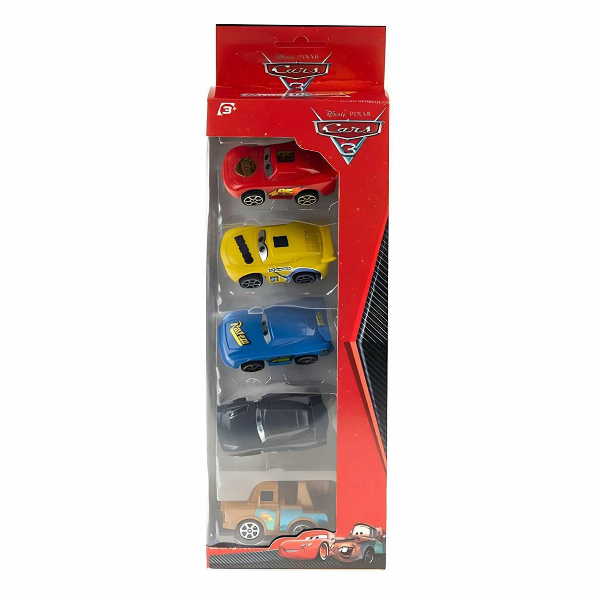 Cars Temalı 5'li Kutulu Araba Seti | Renkli Yarış Arabaları Koleksiyonu | Yerli Üretim Dayanıklı Plastik Araçlar