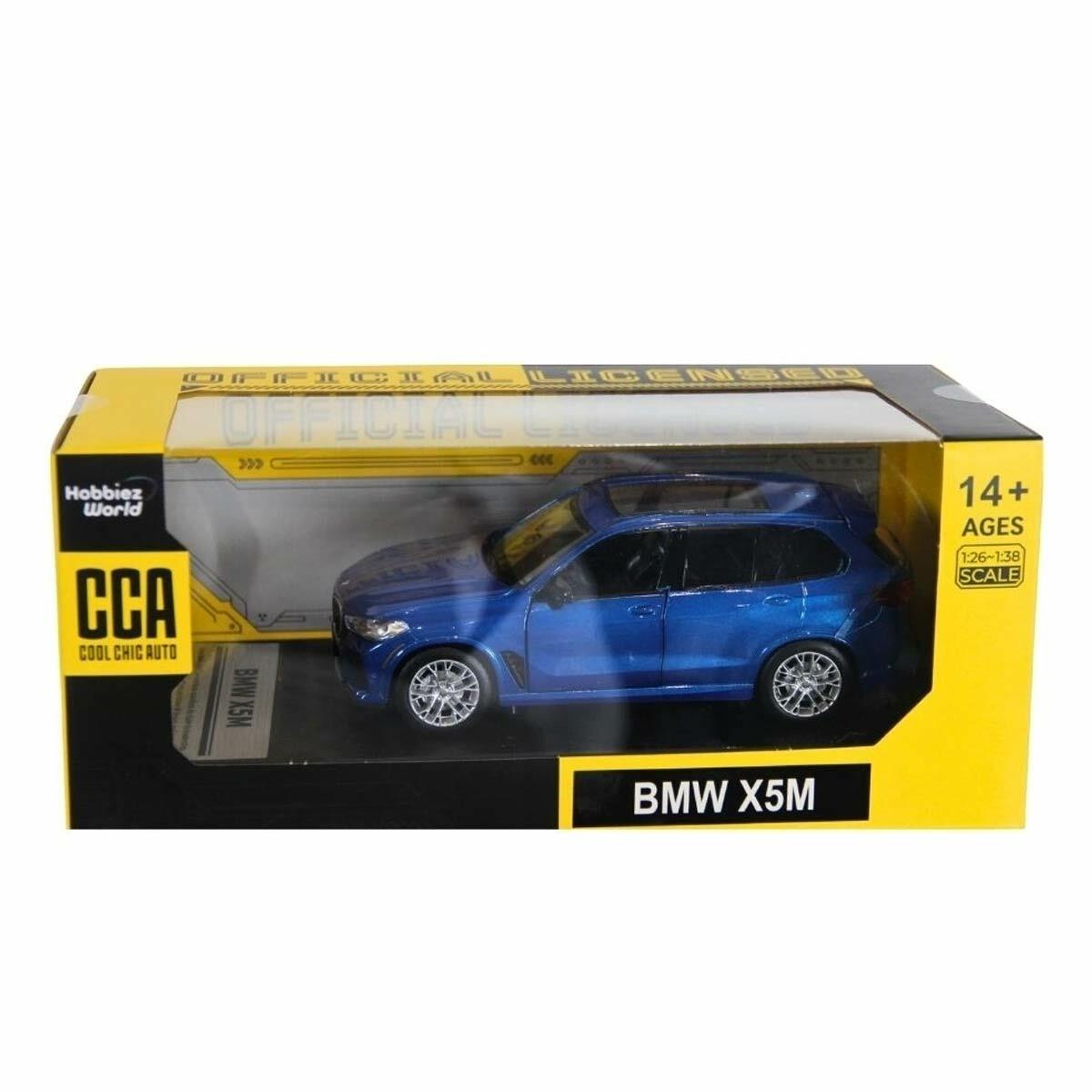 Cca 1:32 BMW X5 M Mavi Model Araba | Koleksiyonluk Detaylı Die-Cast | Vitrin Tipi Sergileme Modeli