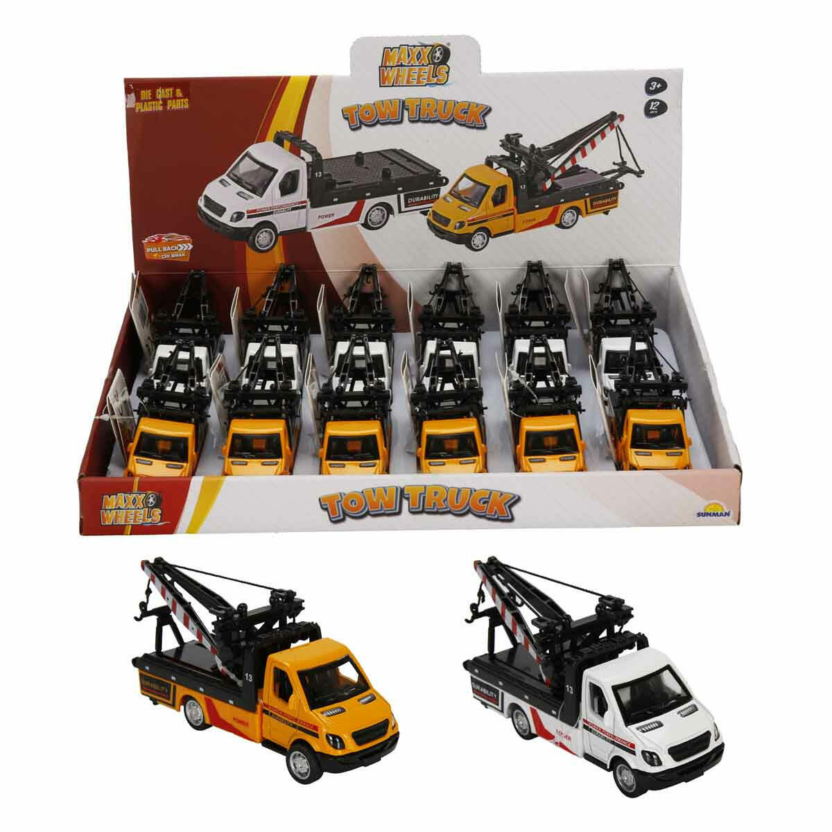 Çek Bırak Diecast Çekici Kamyon Araçlar – Metal Gövdeli 11,5 cm Araç