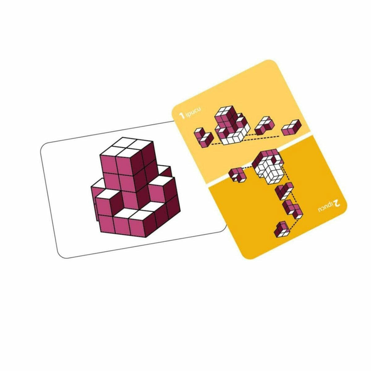 Çekirdek Zeka Rubik's Cube Akıl ve Zeka Oyunu | Dikkat ve Koordinasyon Geliştirici Blok Oyunu | Kartlı Zeka ve Strateji Oyunu
