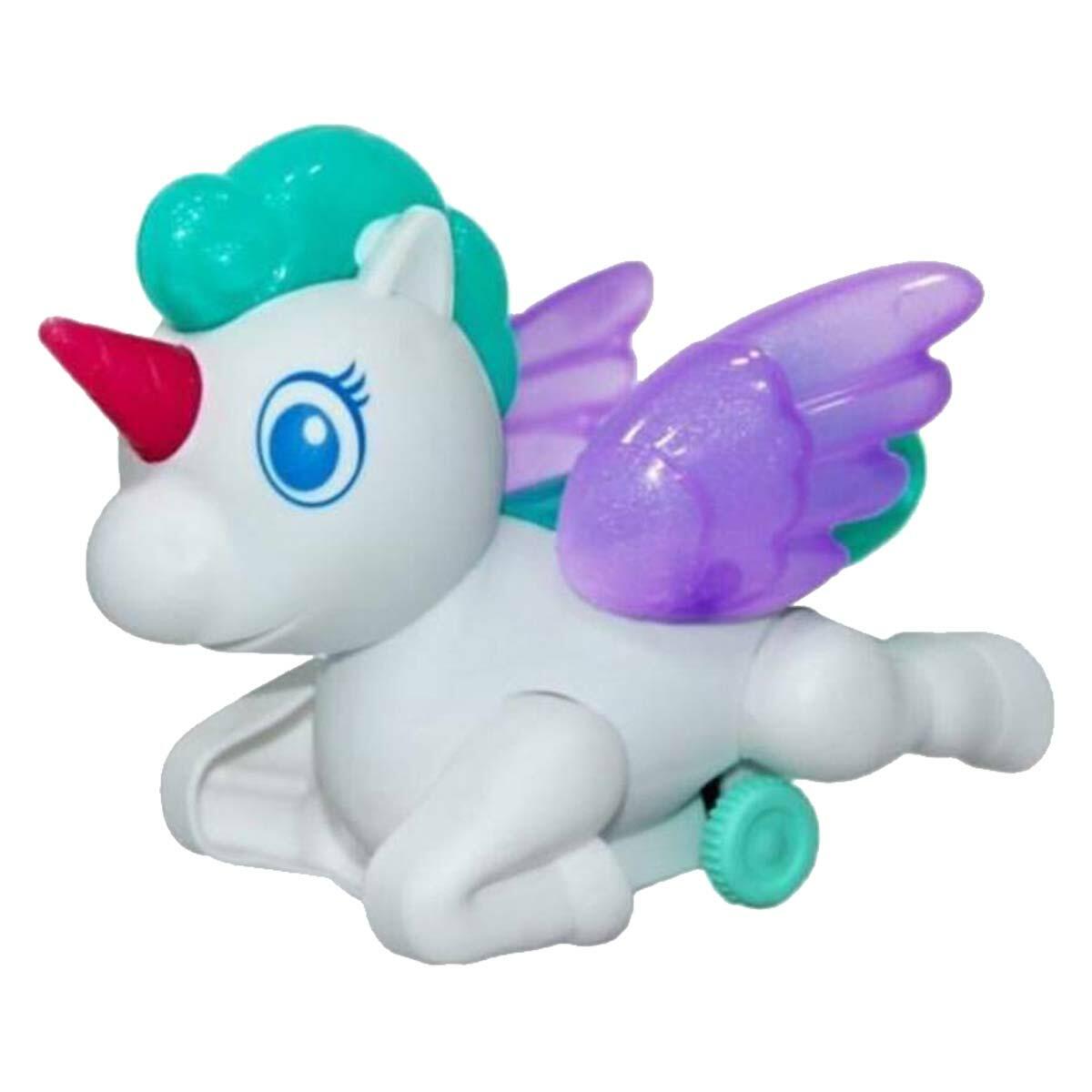 Birlik Oyuncak Pilli Işıklı Çekmeli Unicorn | Işıklı Kuyruklu Hareketli Figür | 12 cm Mini Sihirli Unicorn