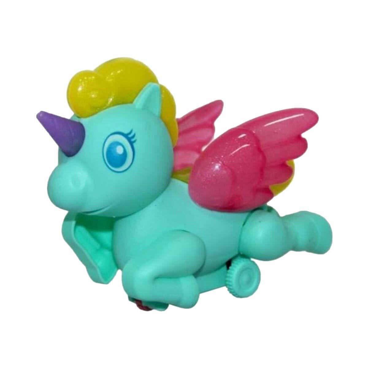 Birlik Oyuncak Pilli Işıklı Çekmeli Unicorn | Işıklı Kuyruklu Hareketli Figür | 12 cm Mini Sihirli Unicorn