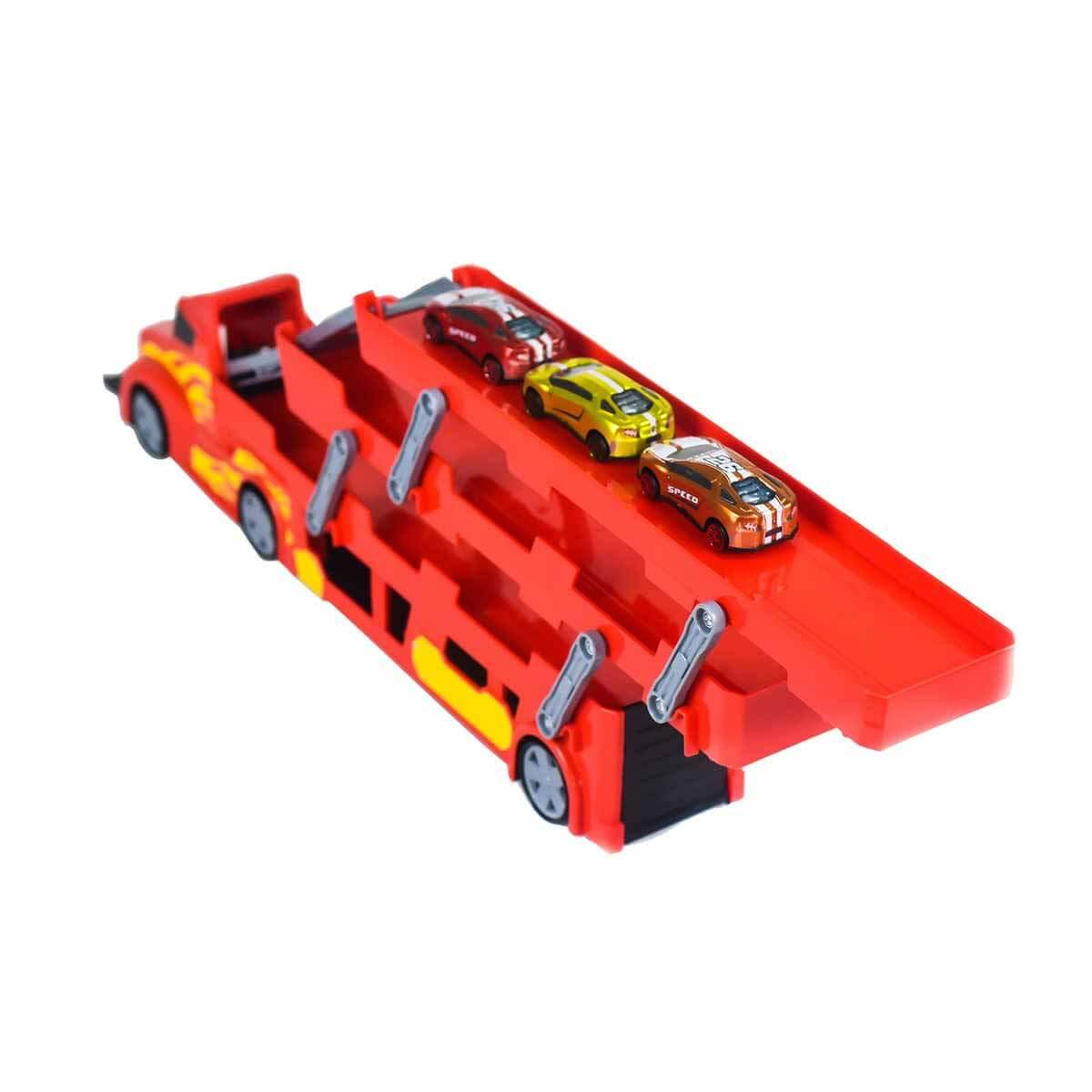 3 Katlı 3 Araçlı Taşıyıcı Tır Oyun Seti