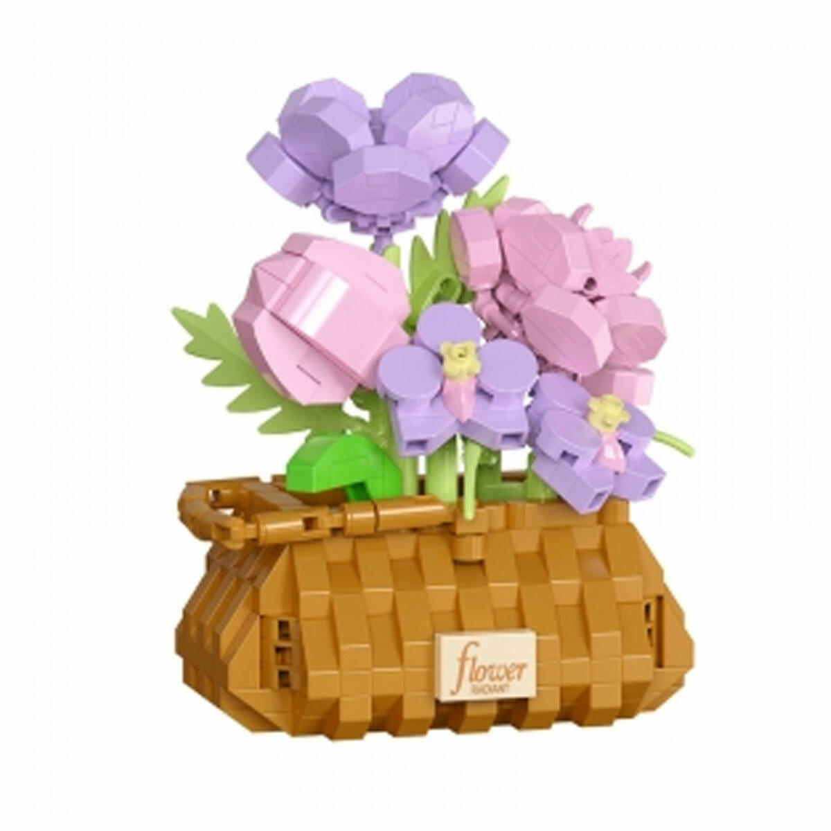 Çiçekli Süs Eşyası 418 Parça Blok Seti | Dekoratif Çiçek Yapım Bloğu | Yetişkin ve Çocuklar İçin Hobi ve Ev Dekorasyonu Seti