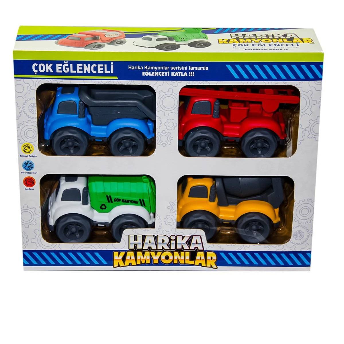 4'lü Kutu Harika Kamyonlar Seti